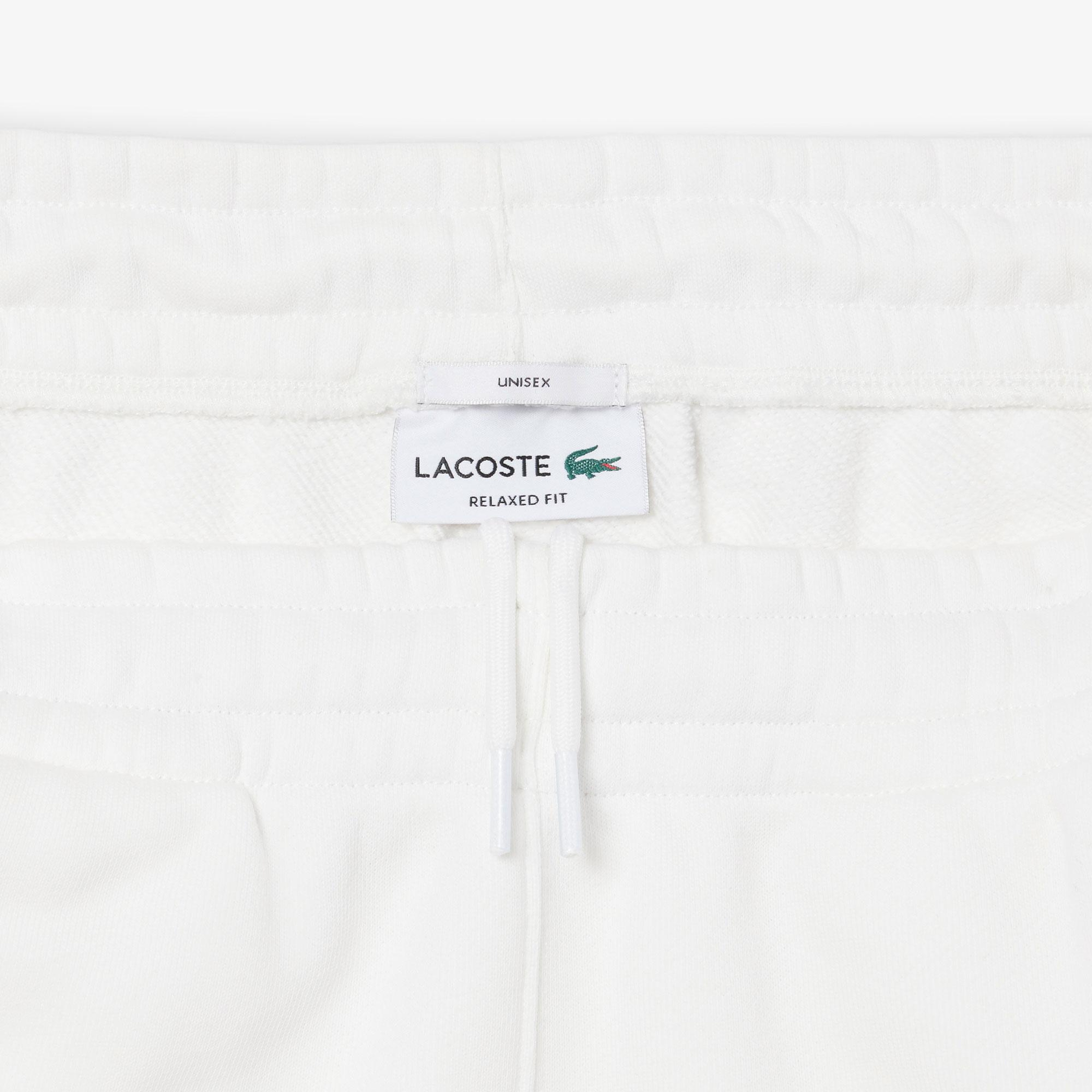 Lacoste Fleece Unisex Beyaz Eşofman Altı
