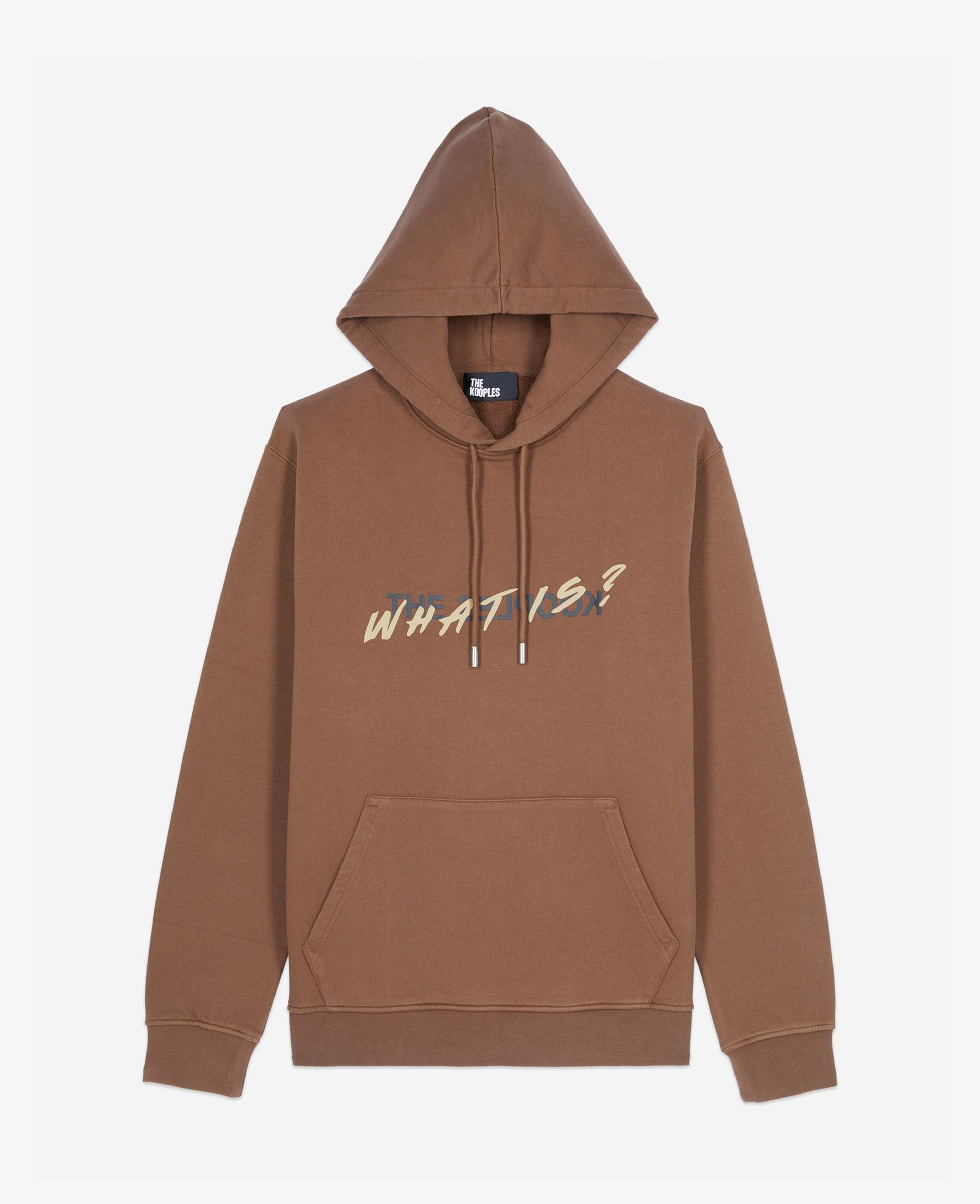 ERKEK KAHVERENGİ SWEATSHIRT