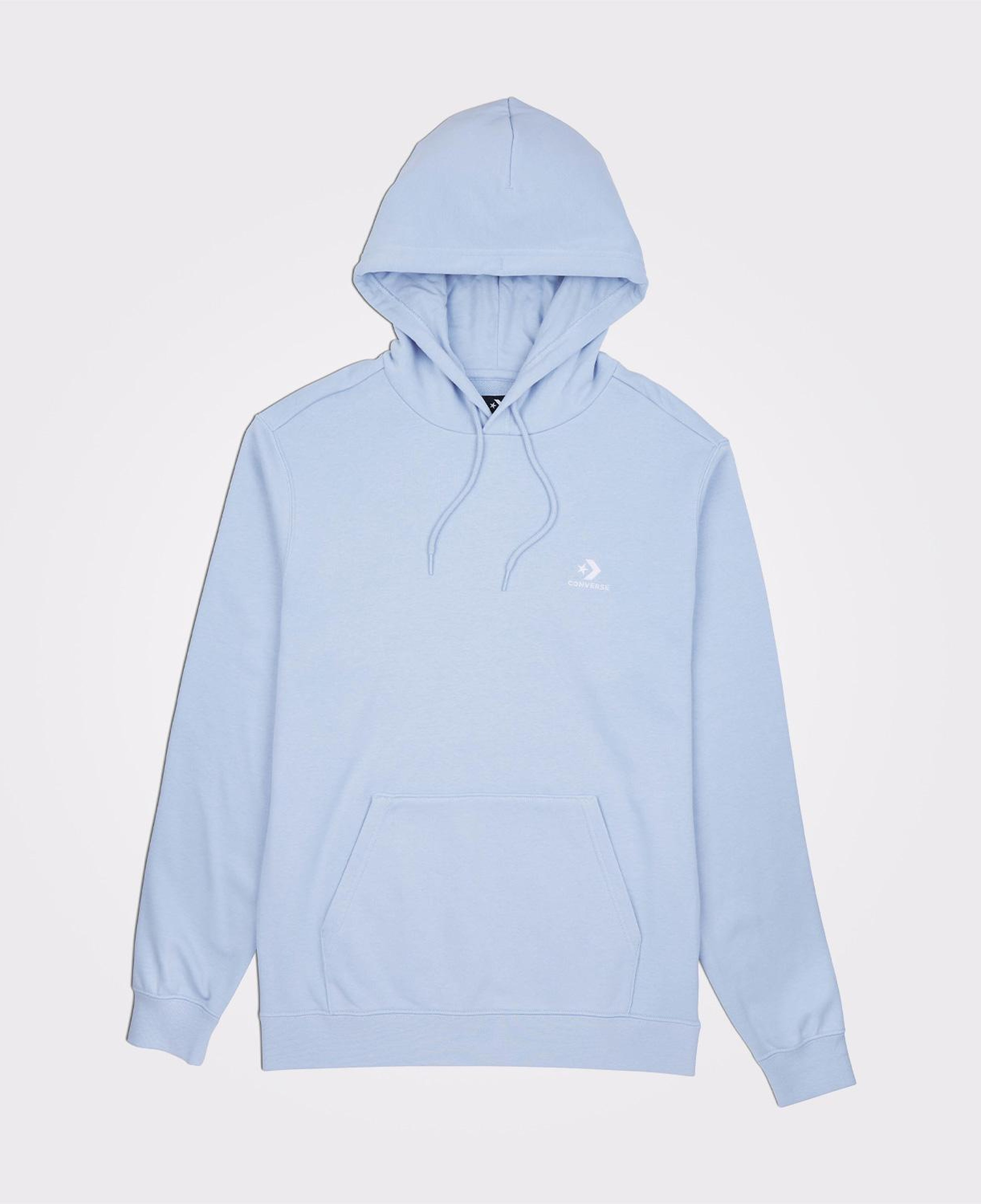 Converse Go-To Embroidered Star Chevron Standard-Fit Pullover Unisex Mavi Hoodie