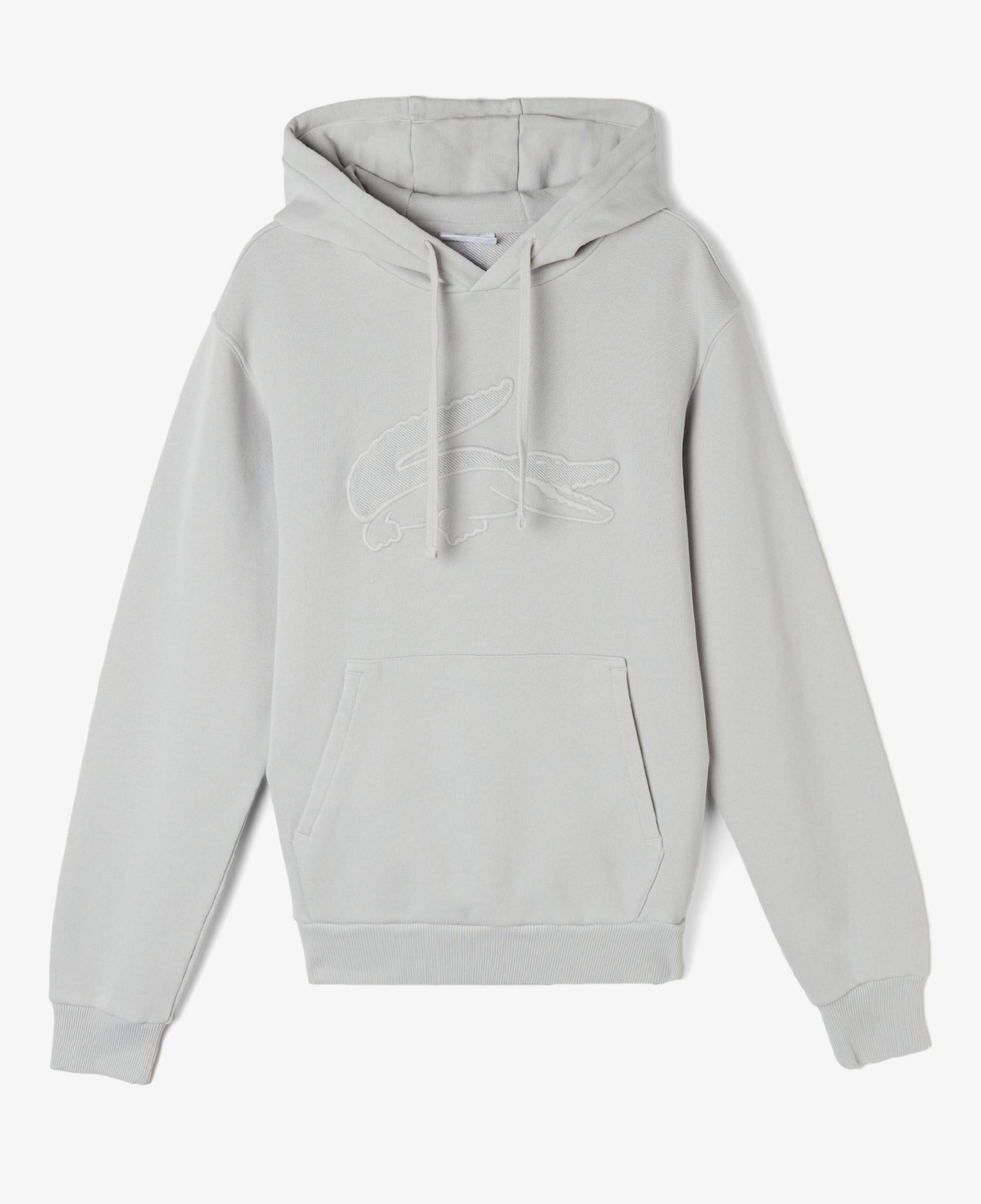 Erkek Relaxed Fit Kapüşonlu Gri Sweatshirt