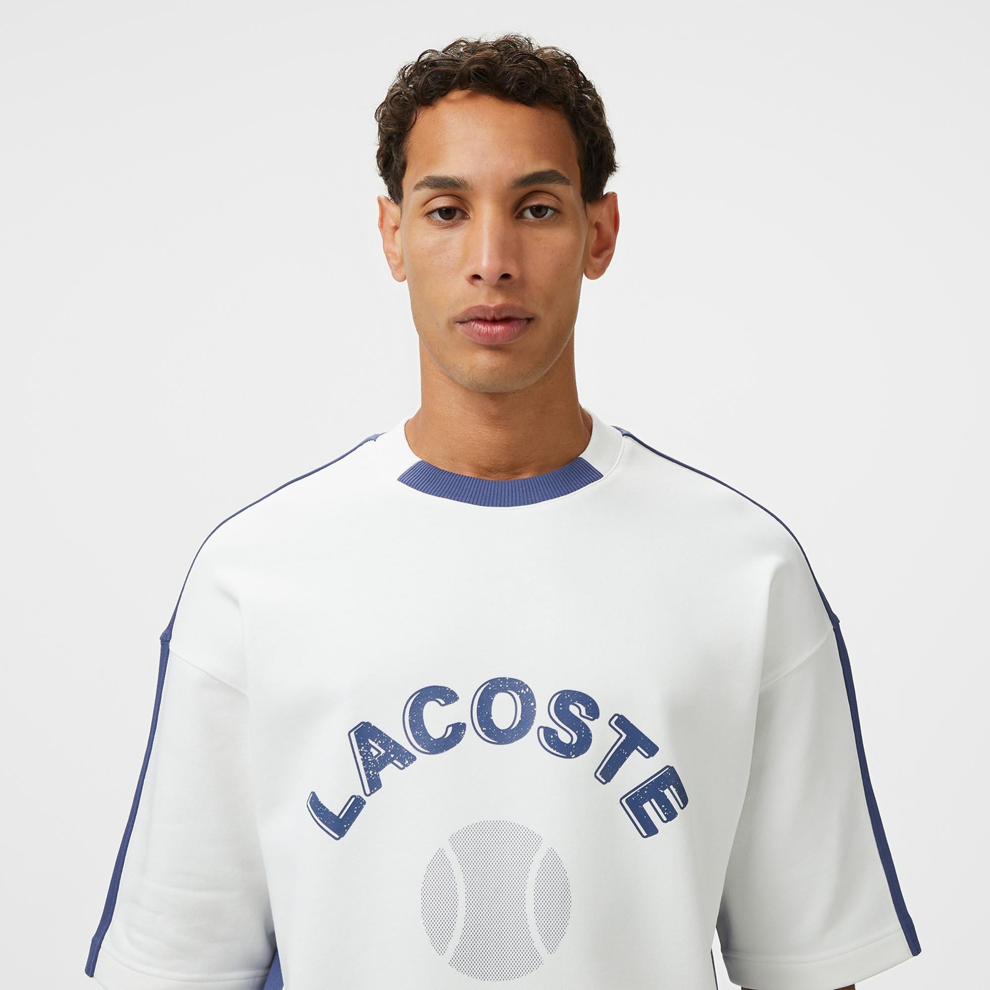 Lacoste Erkek Krem Sweatshirt