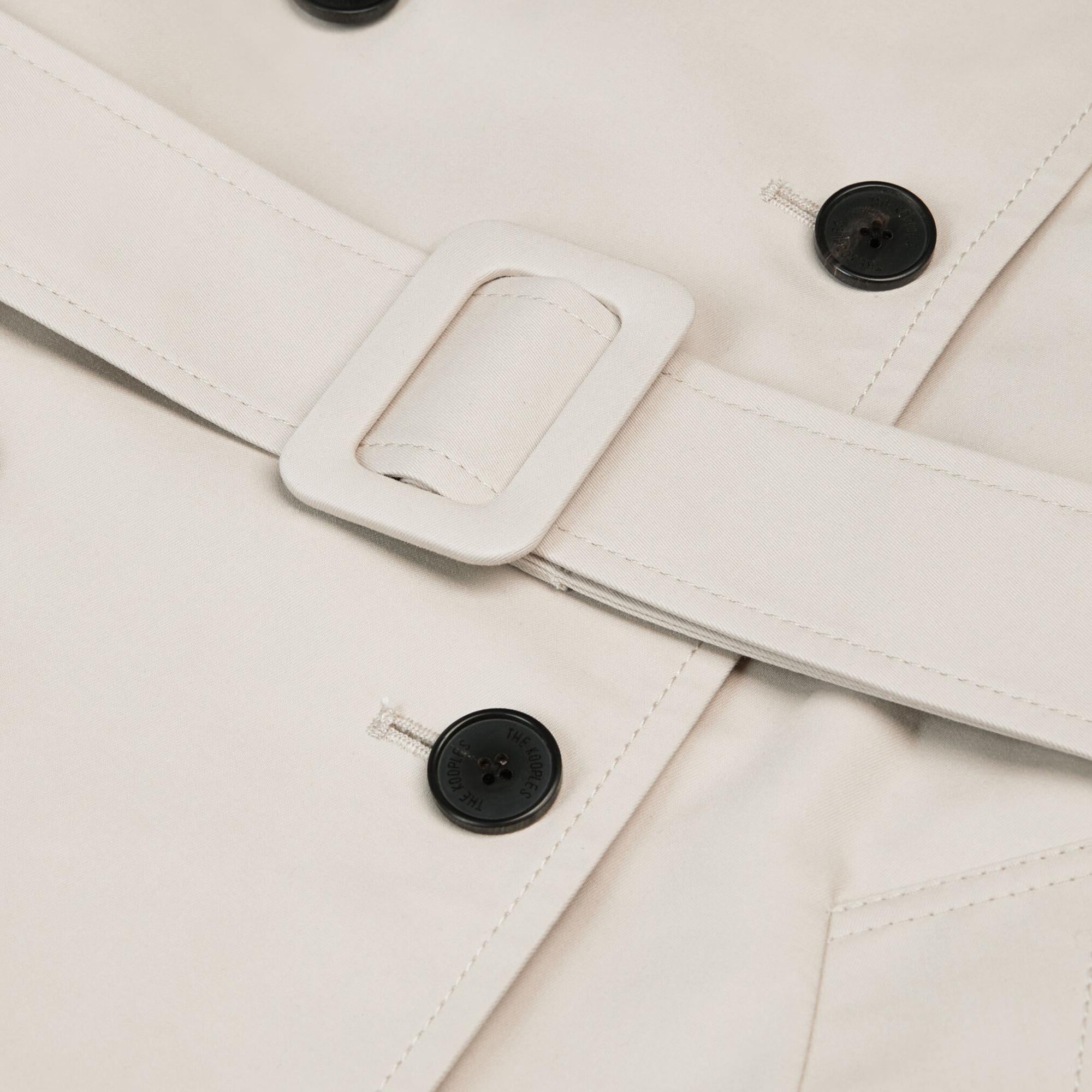 KADIN STRAIGHT FIT KREM TRENÇKOT