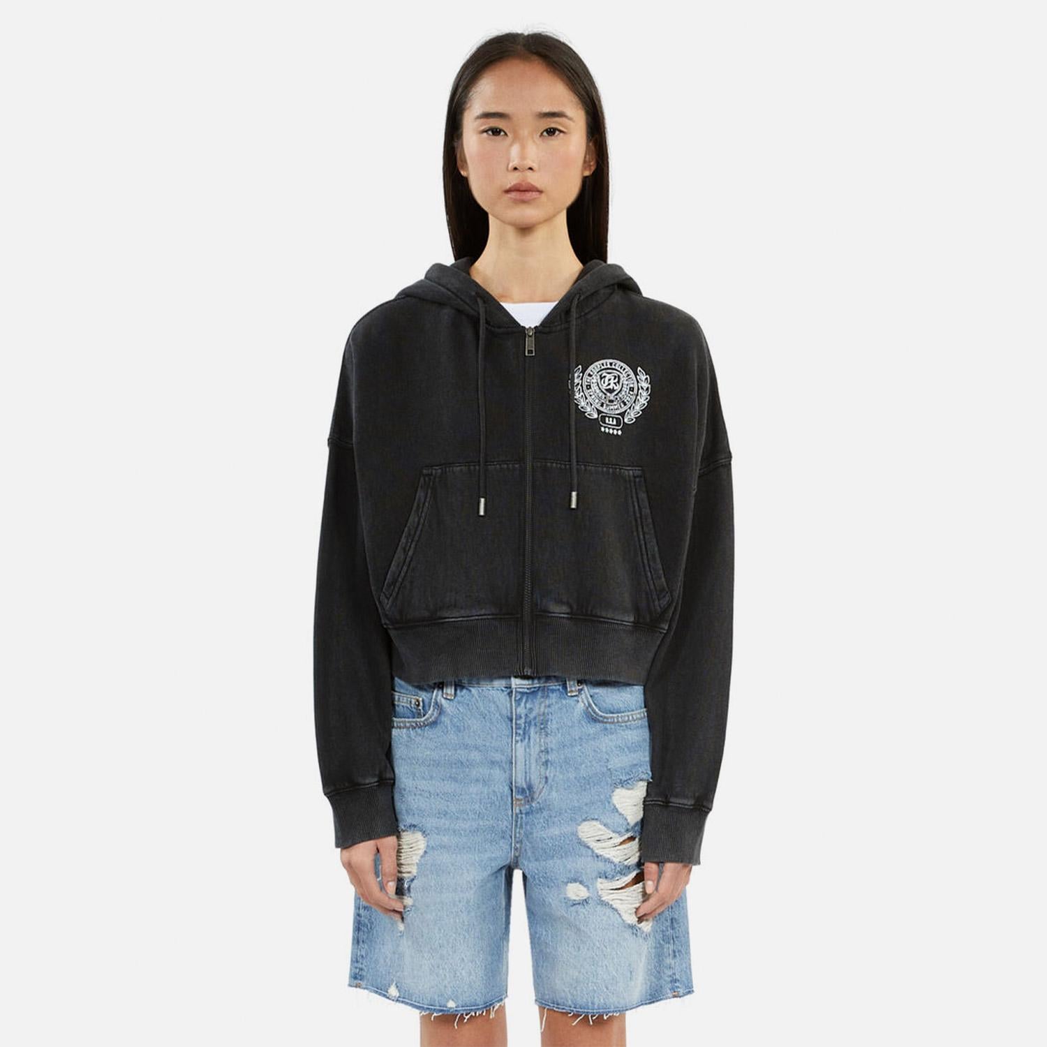 KADIN SİYAH SWEATSHIRT