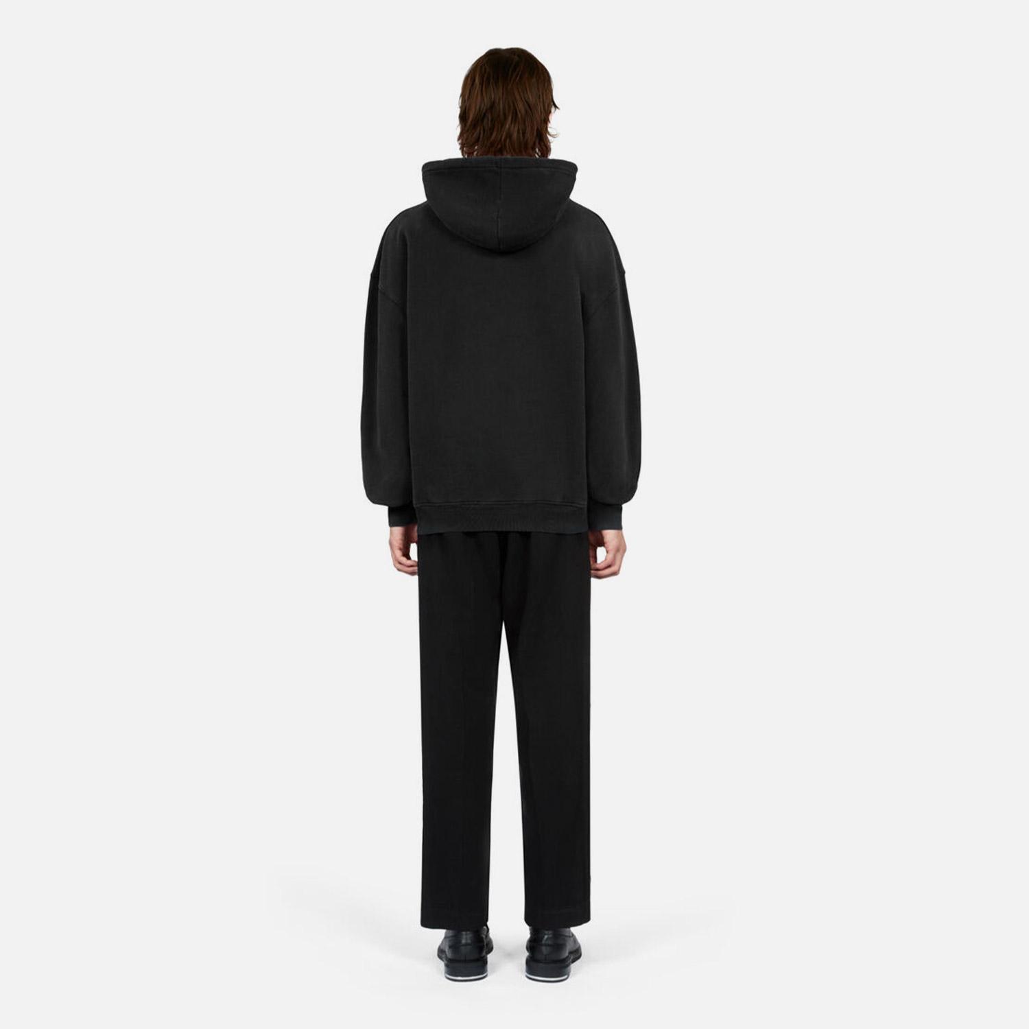 ERKEK SİYAH BASKILI SWEATSHIRT