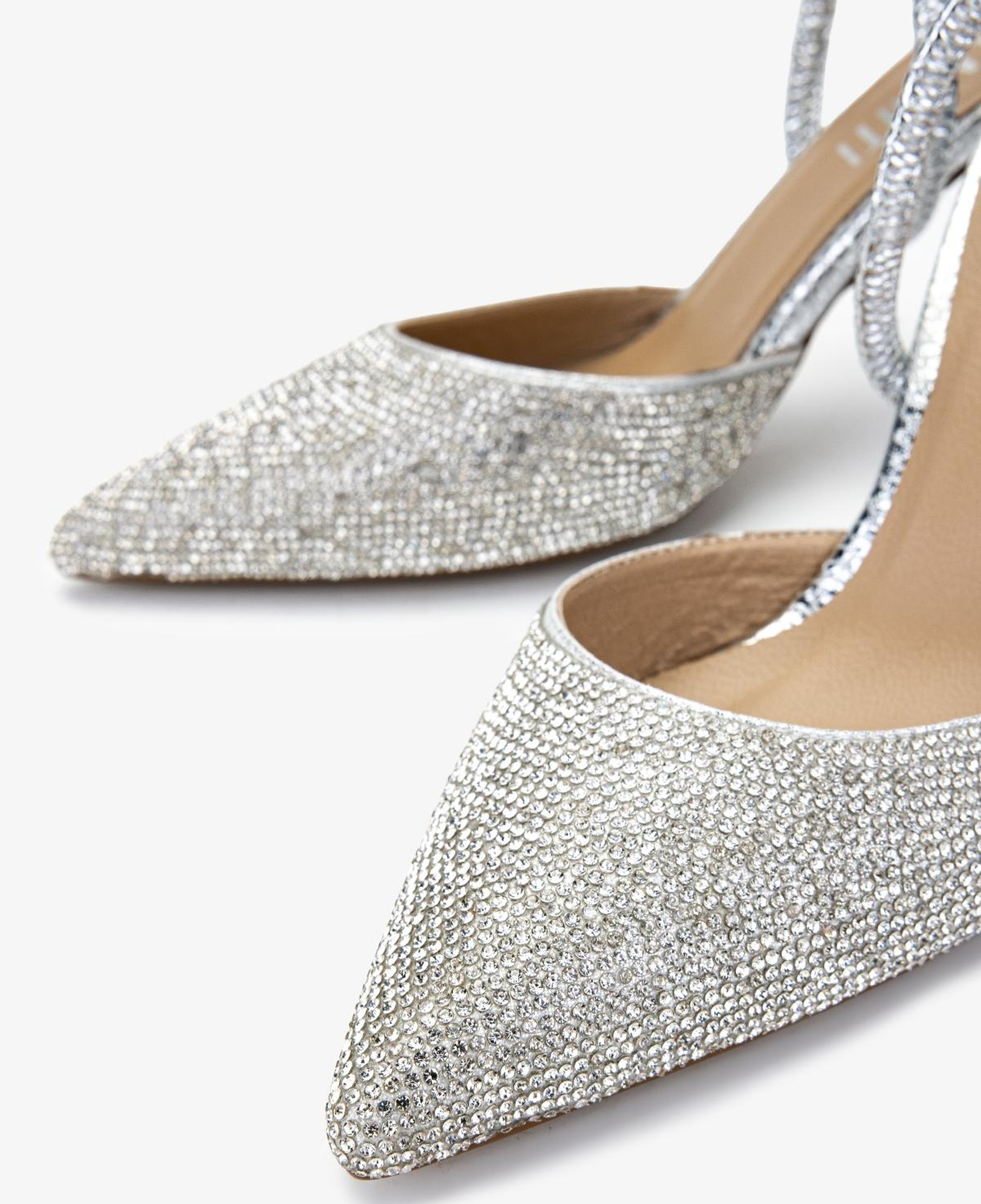 Valmenti Kadın Suni Deri Lame Slingback Ayakkabı