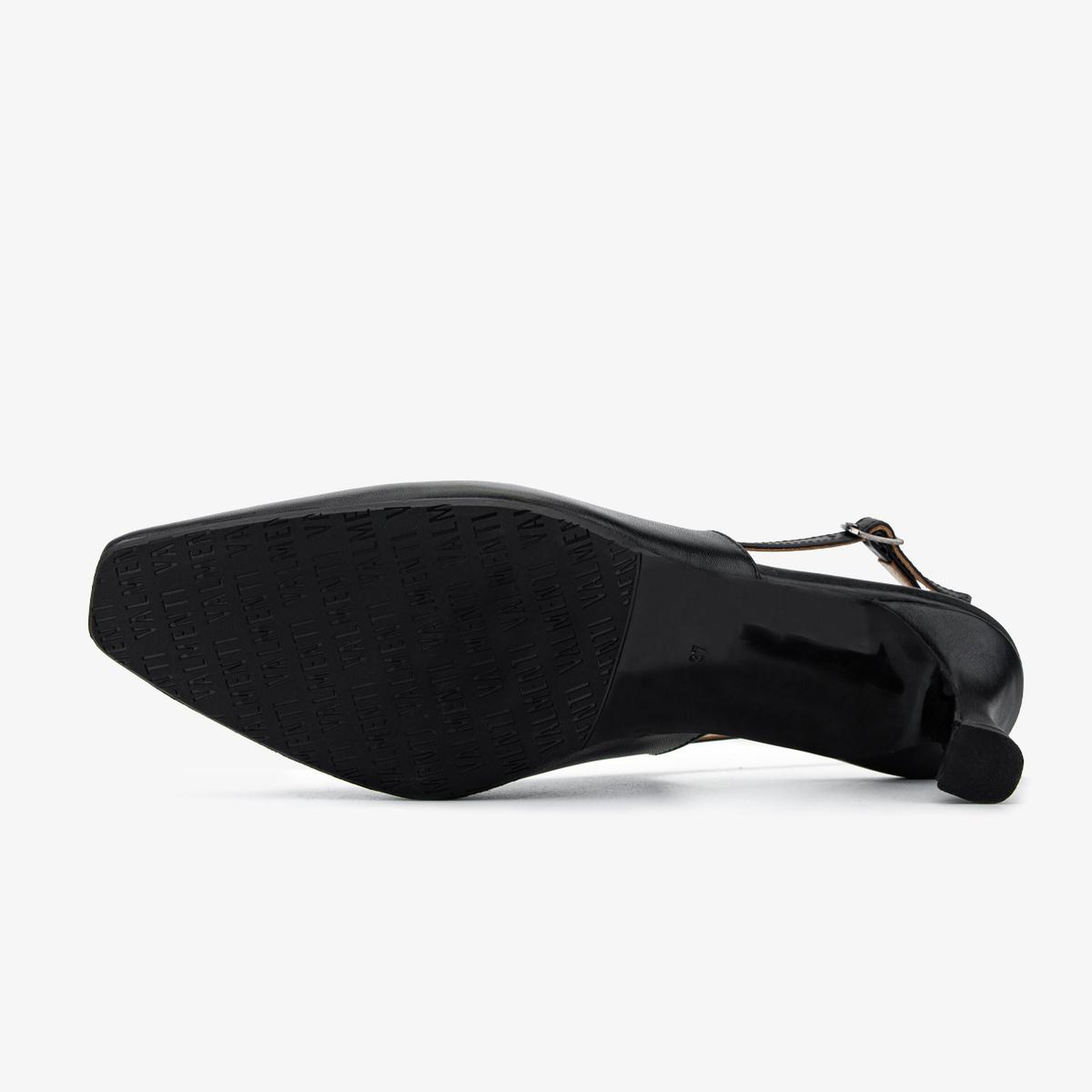 Valmenti Kadın Hakiki Deri Siyah Slingback Ayakkabı