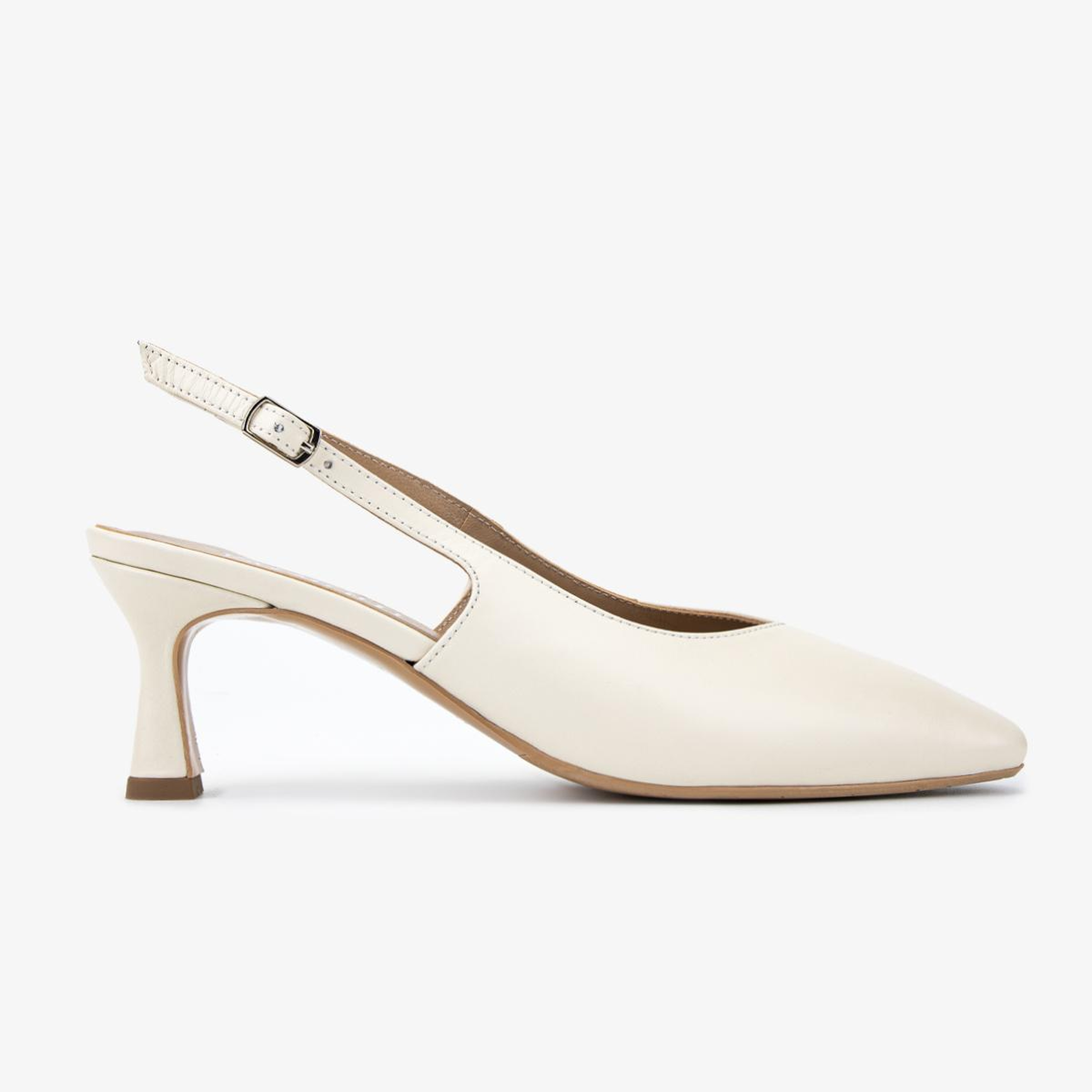 Valmenti Kadın Hakiki Deri Taş Slingback Ayakkabı