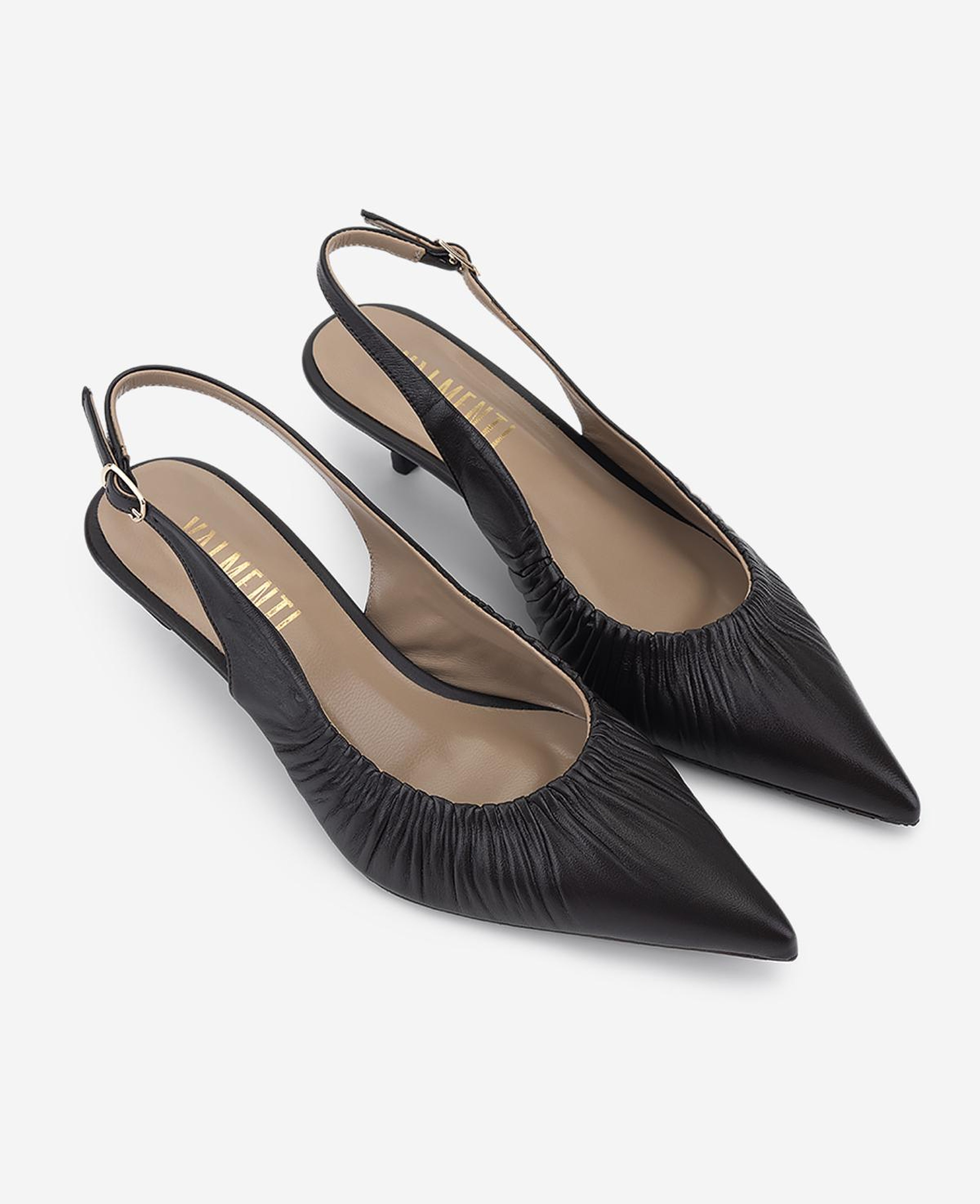 Valmenti Kadın Hakiki Deri Kahverengi Slingback Ayakkabı