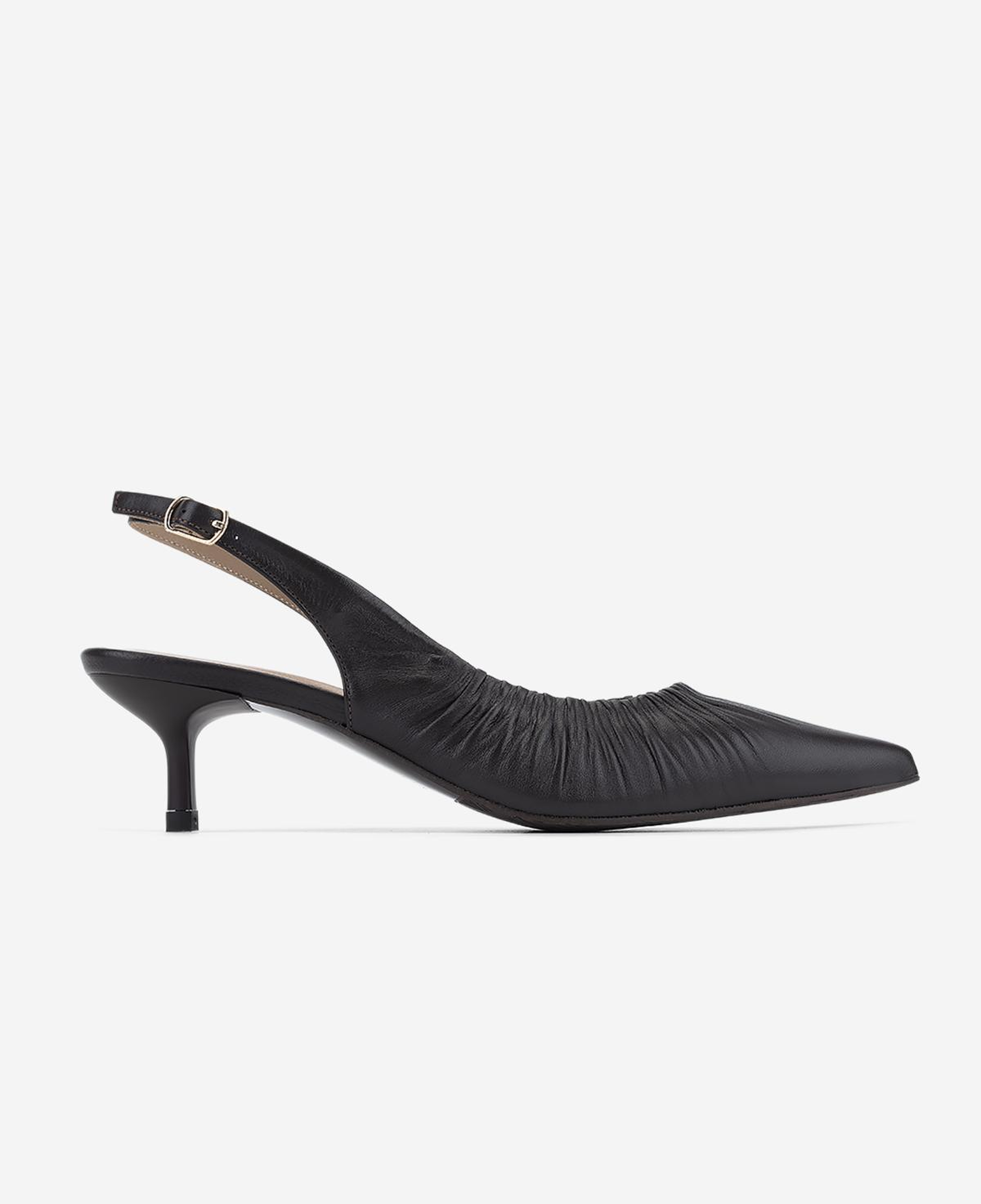 Valmenti Kadın Hakiki Deri Kahverengi Slingback Ayakkabı
