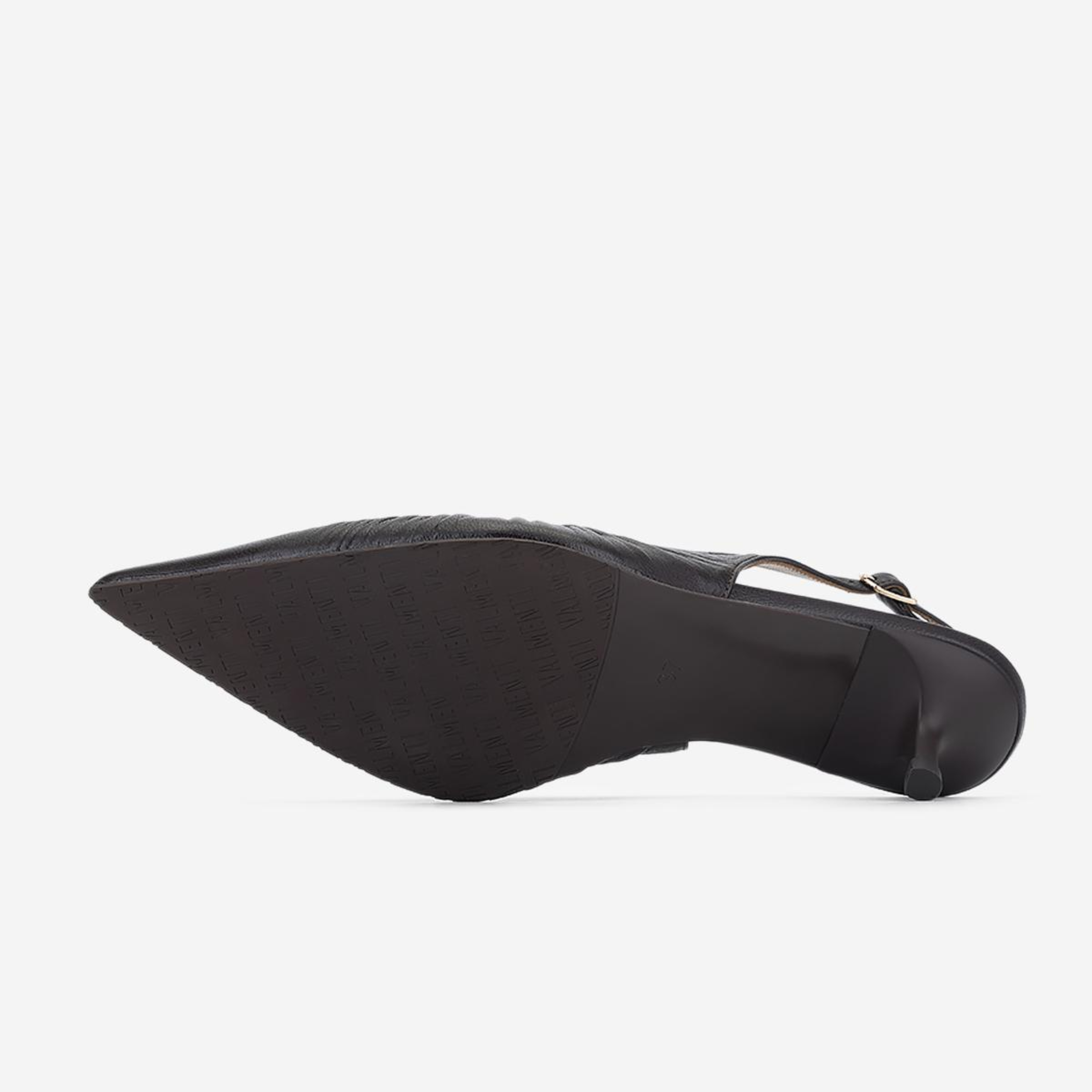 Valmenti Kadın Hakiki Deri Kahverengi Slingback Ayakkabı