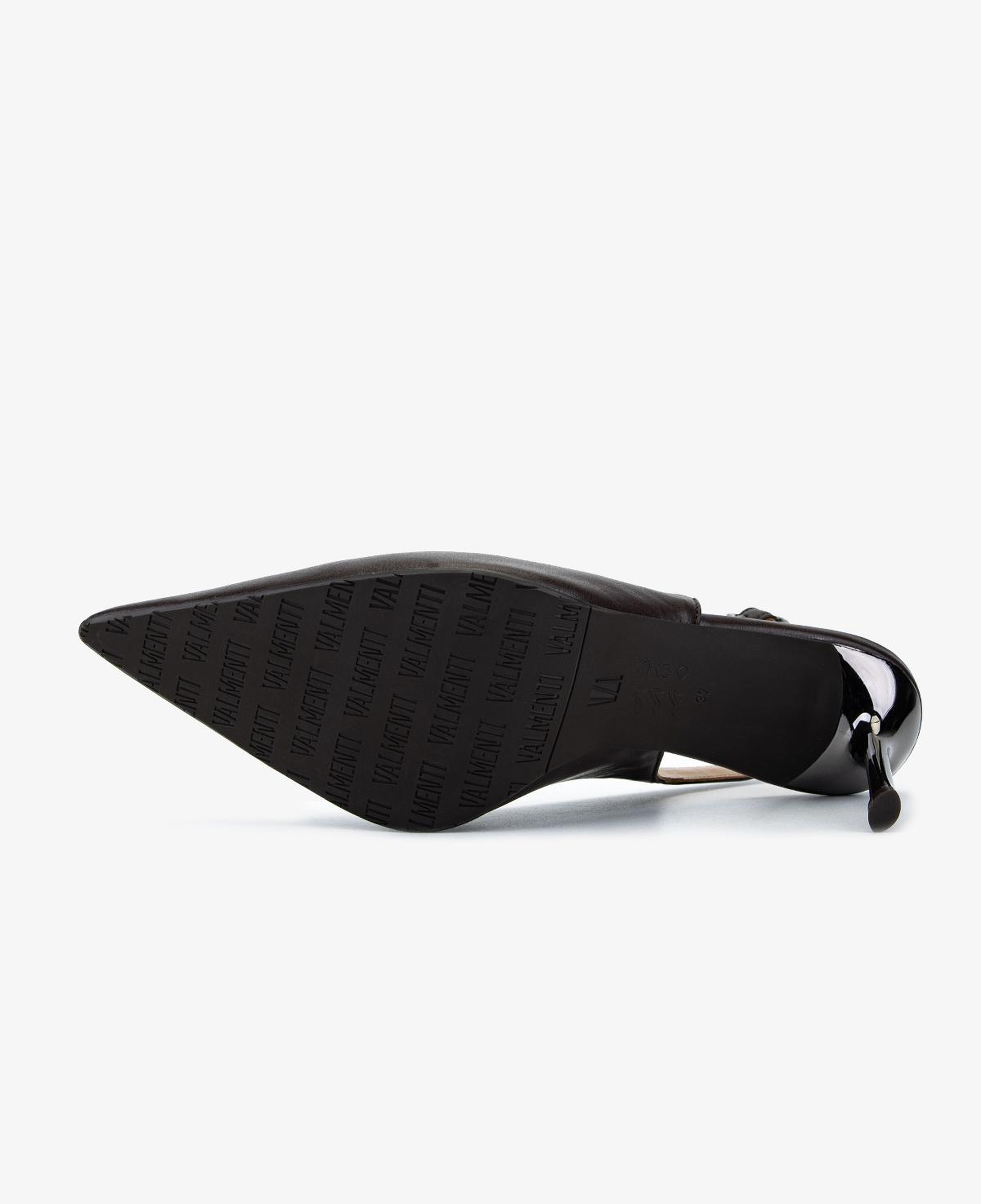 Valmenti Kadın Hakiki Deri Kahverengi Slingback Ayakkabı