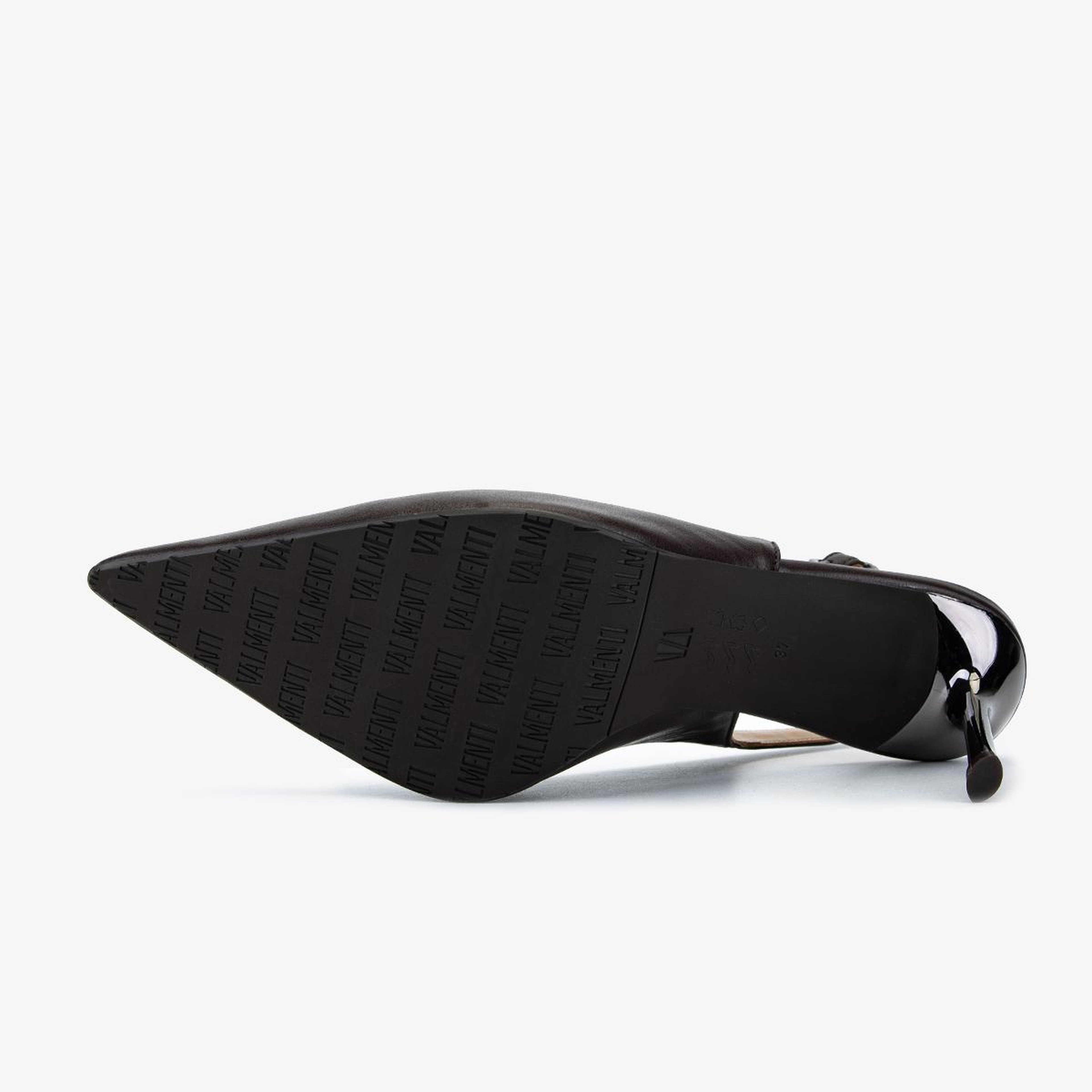 Valmenti Kadın Hakiki Deri Kahverengi Slingback Ayakkabı