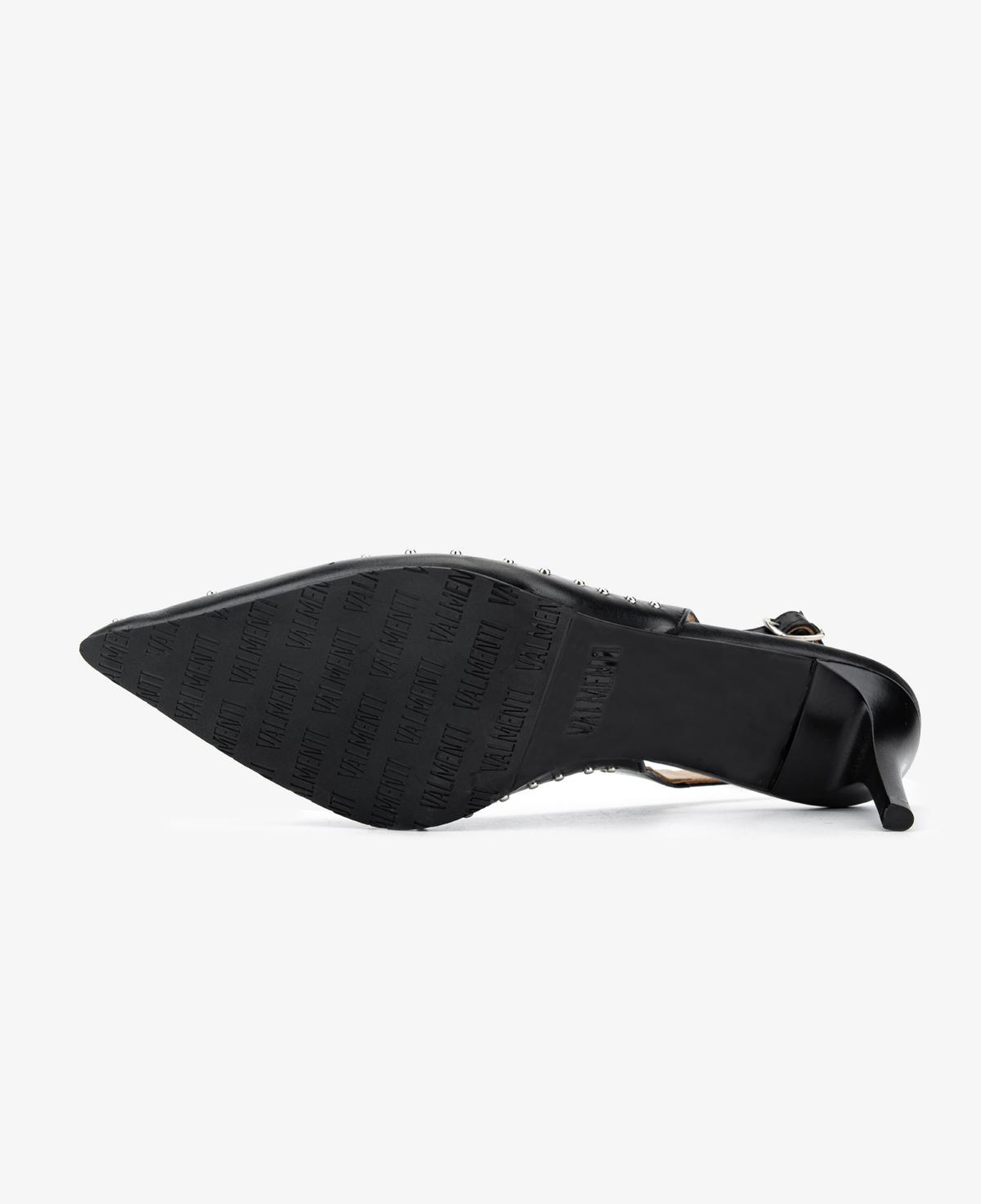 Valmenti Kadın Hakiki Deri Siyah Slingback Ayakkabı
