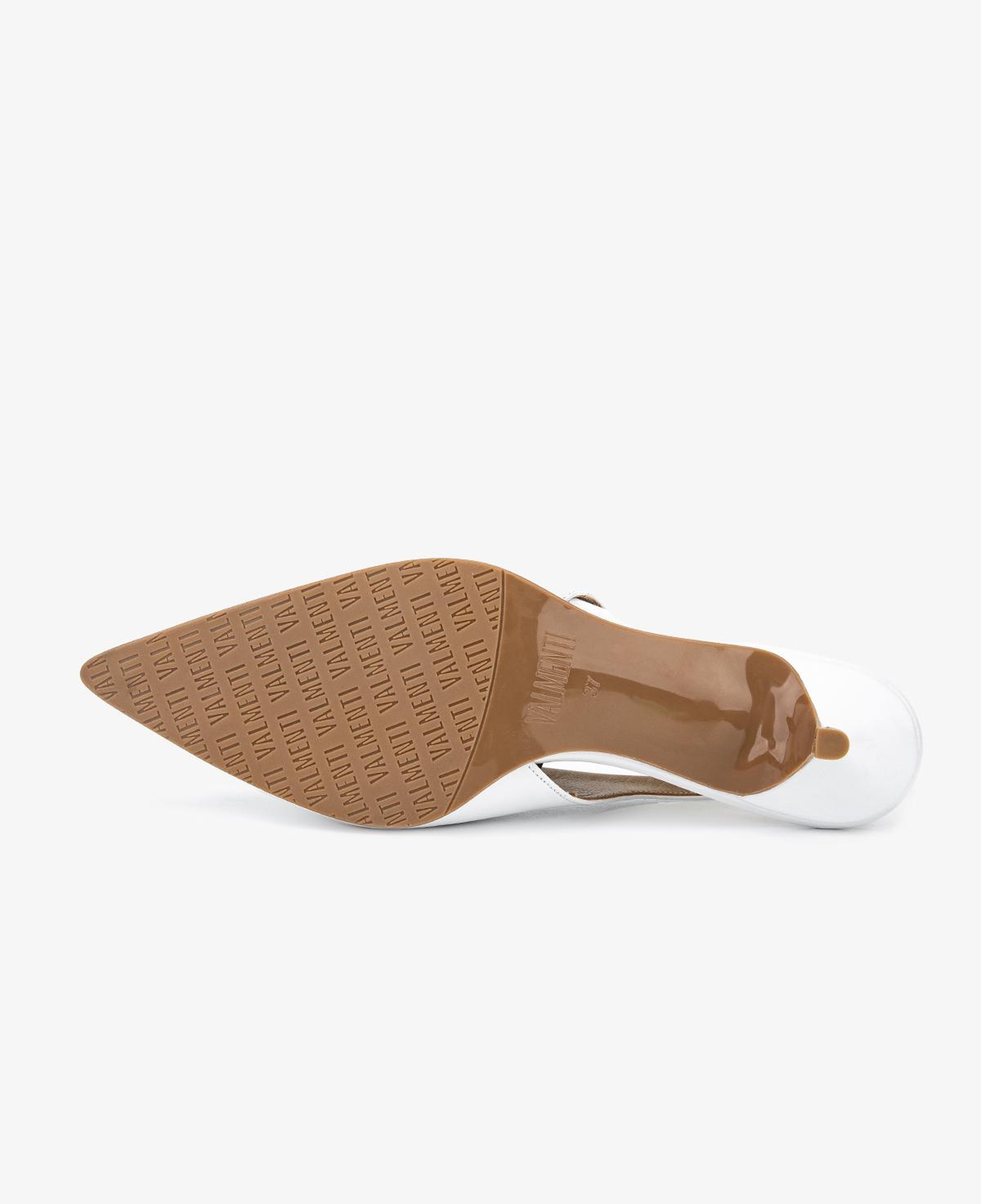Valmenti Kadın Hakiki Deri Beyaz Slingback Ayakkabı