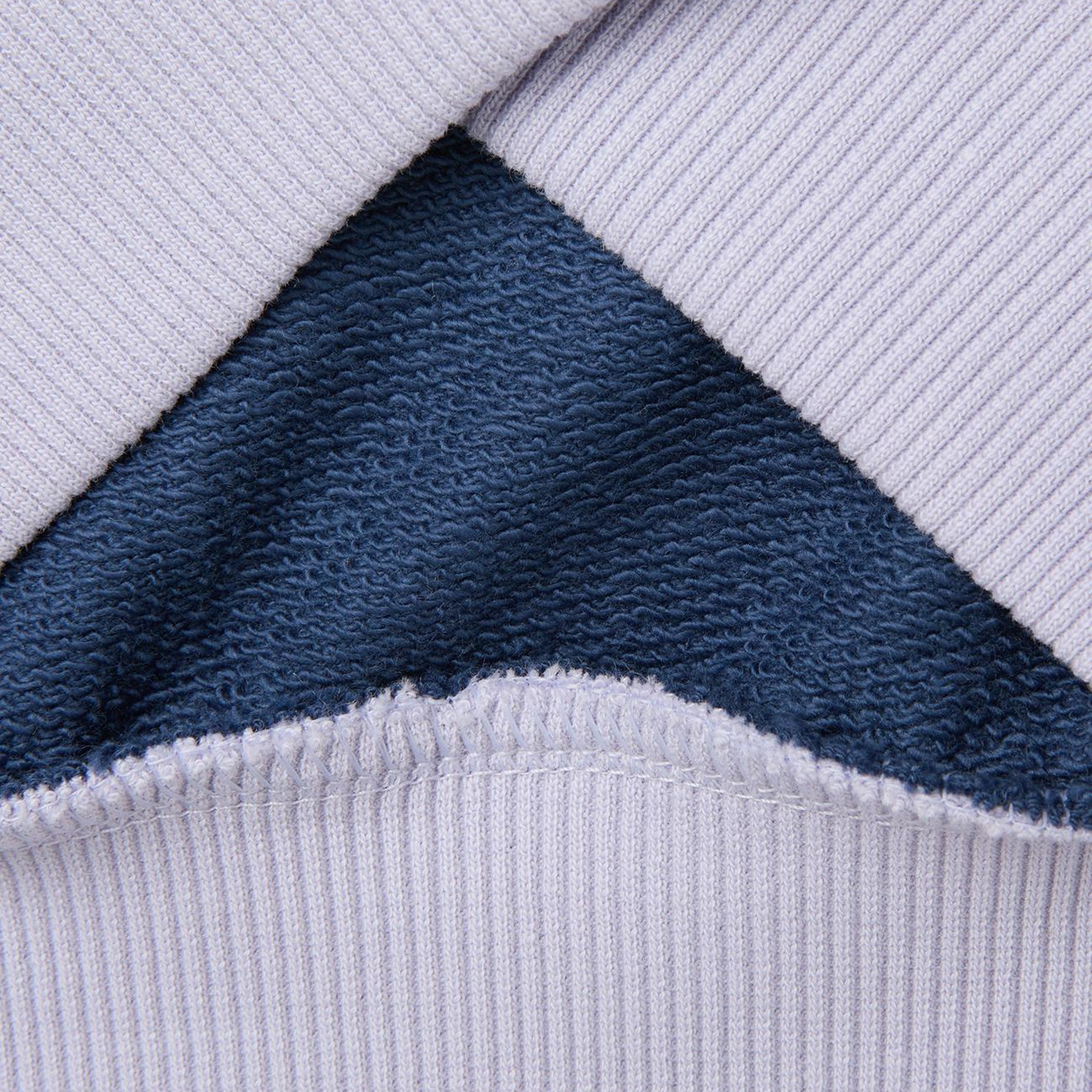 Kız Çocuk Lila İşlemeli Renk Bloklu Reglan Kollu Bisiklet Yaka Sweatshirt