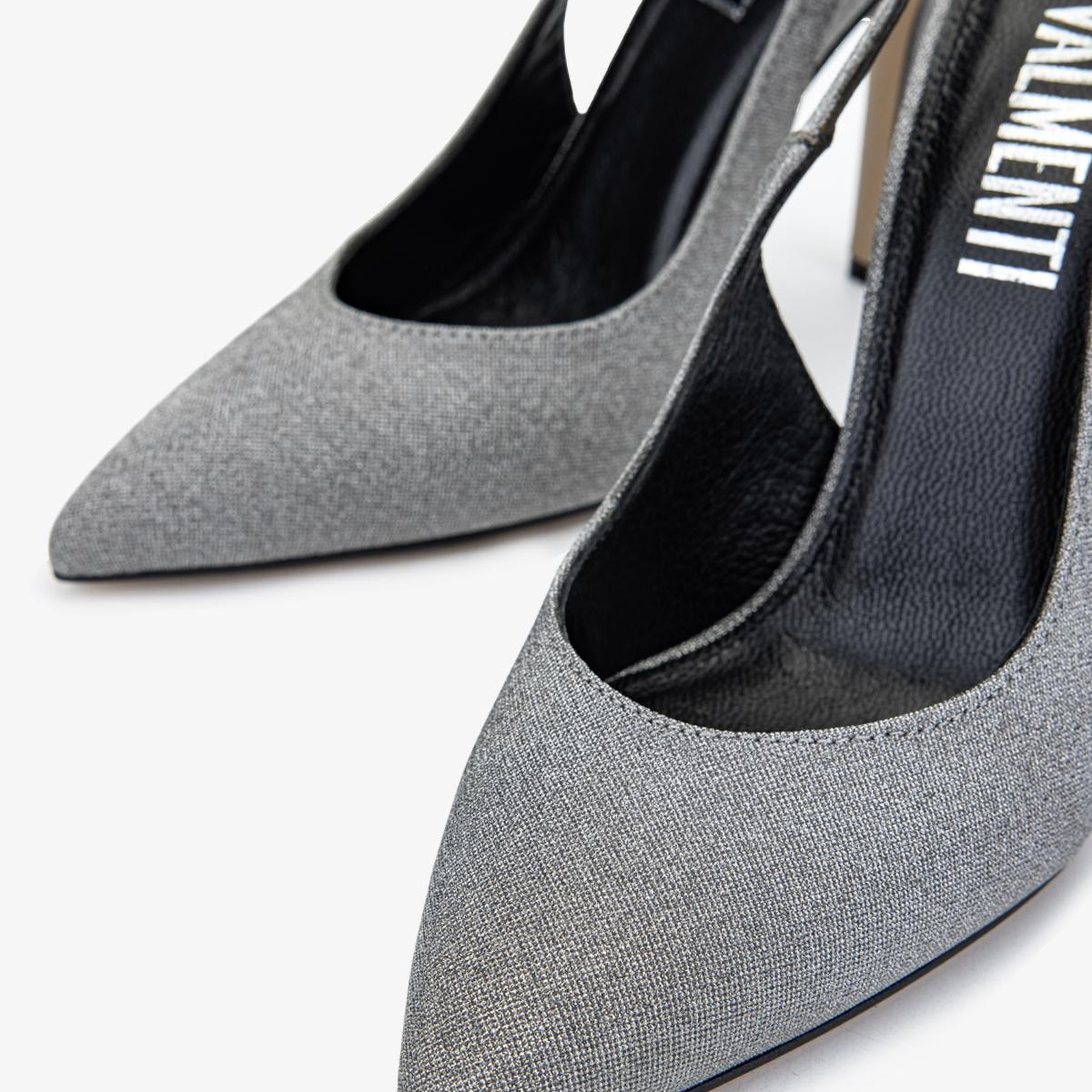 Valmenti Kadın Suni Deri Siyah Slingback Sandalet
