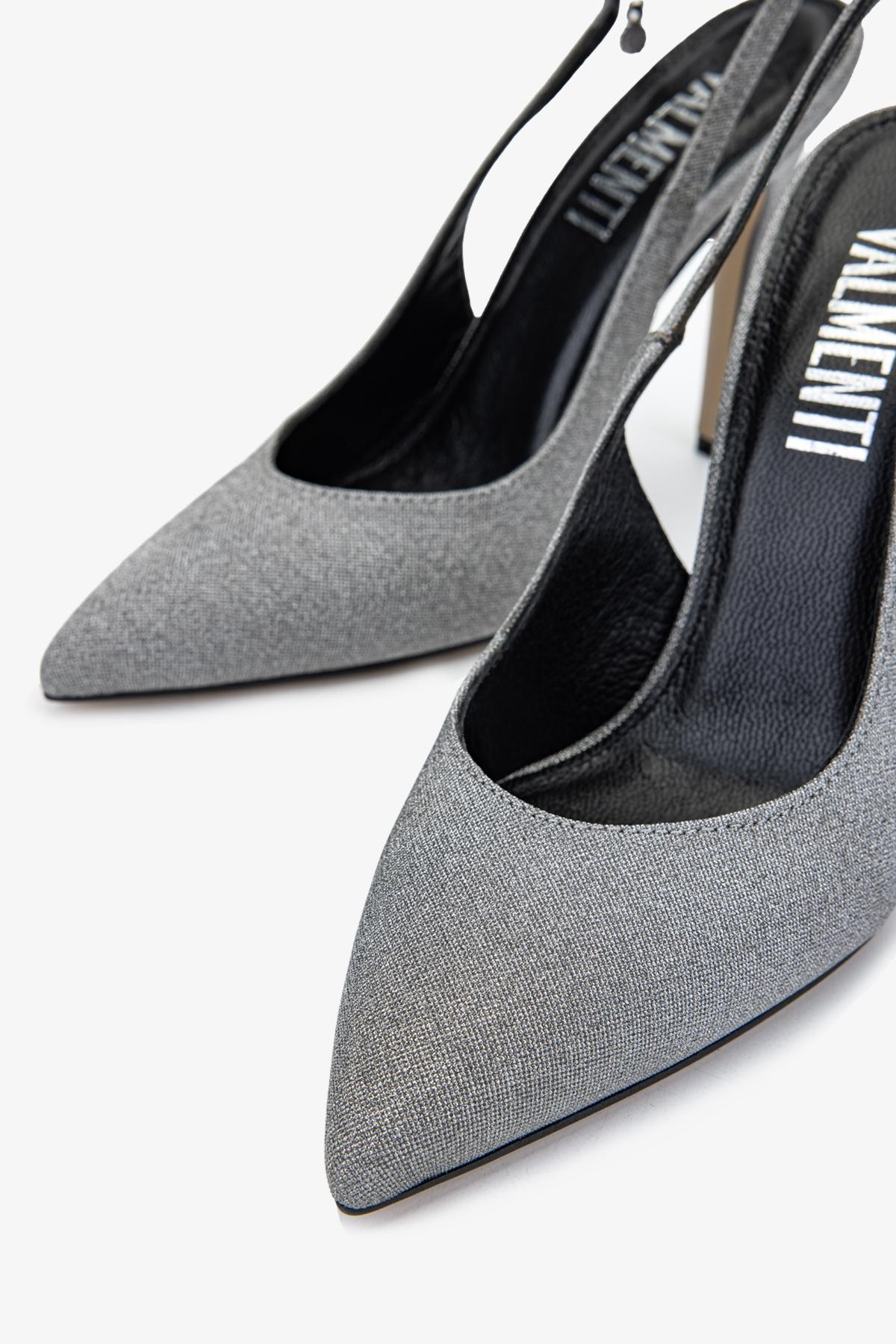 Valmenti Kadın Suni Deri Siyah Slingback Sandalet