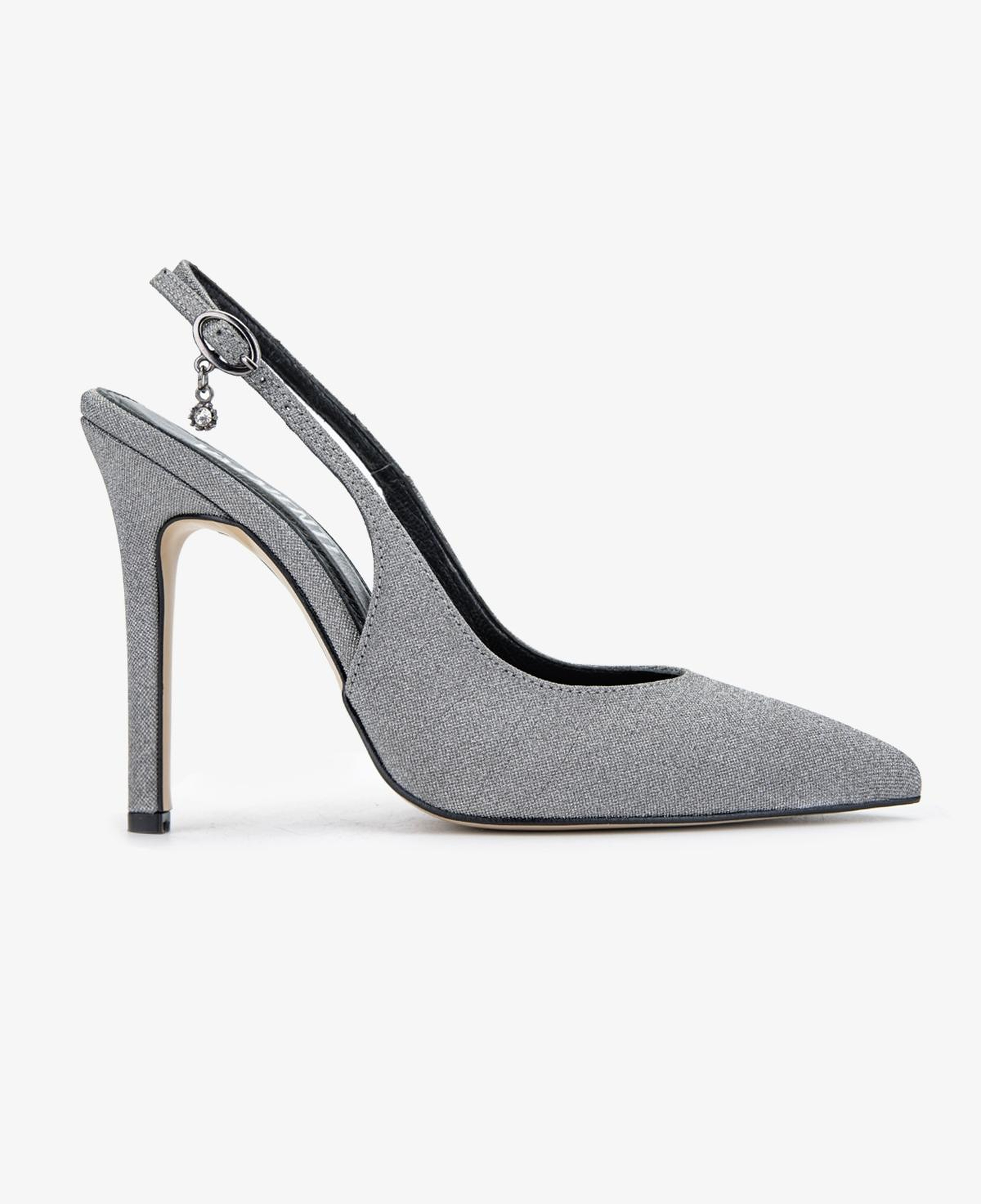 Valmenti Kadın Suni Deri Siyah Slingback Sandalet