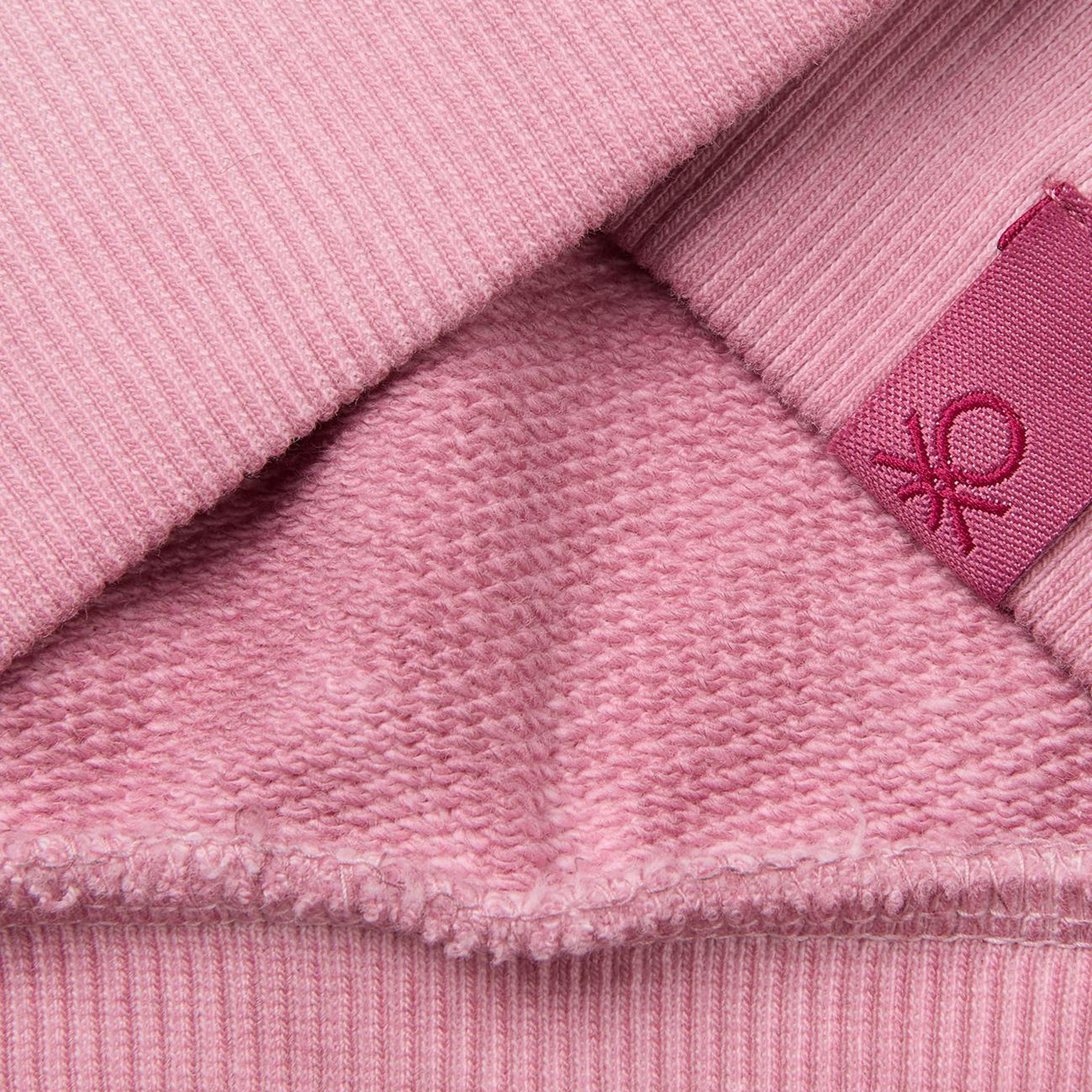 Kız Çocuk Pembe Önü Lilo&Stitch Baskılı Oversize Bisiklet Yaka Sweatshirt