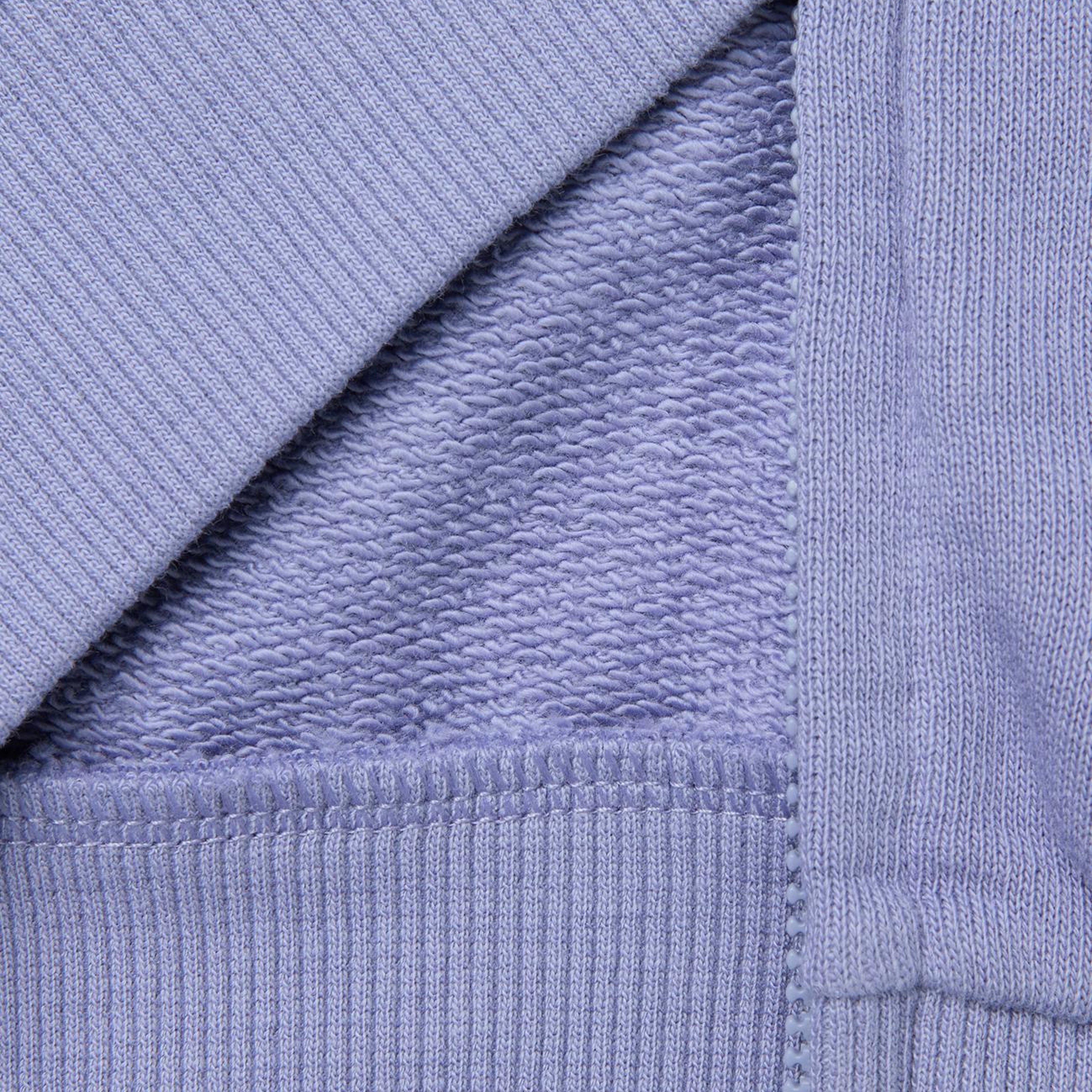 Kız Çocuk Mor Önü İşlemeli Ribanalı Boğazlı Fermuarlı Dik Yaka Sweatshirt