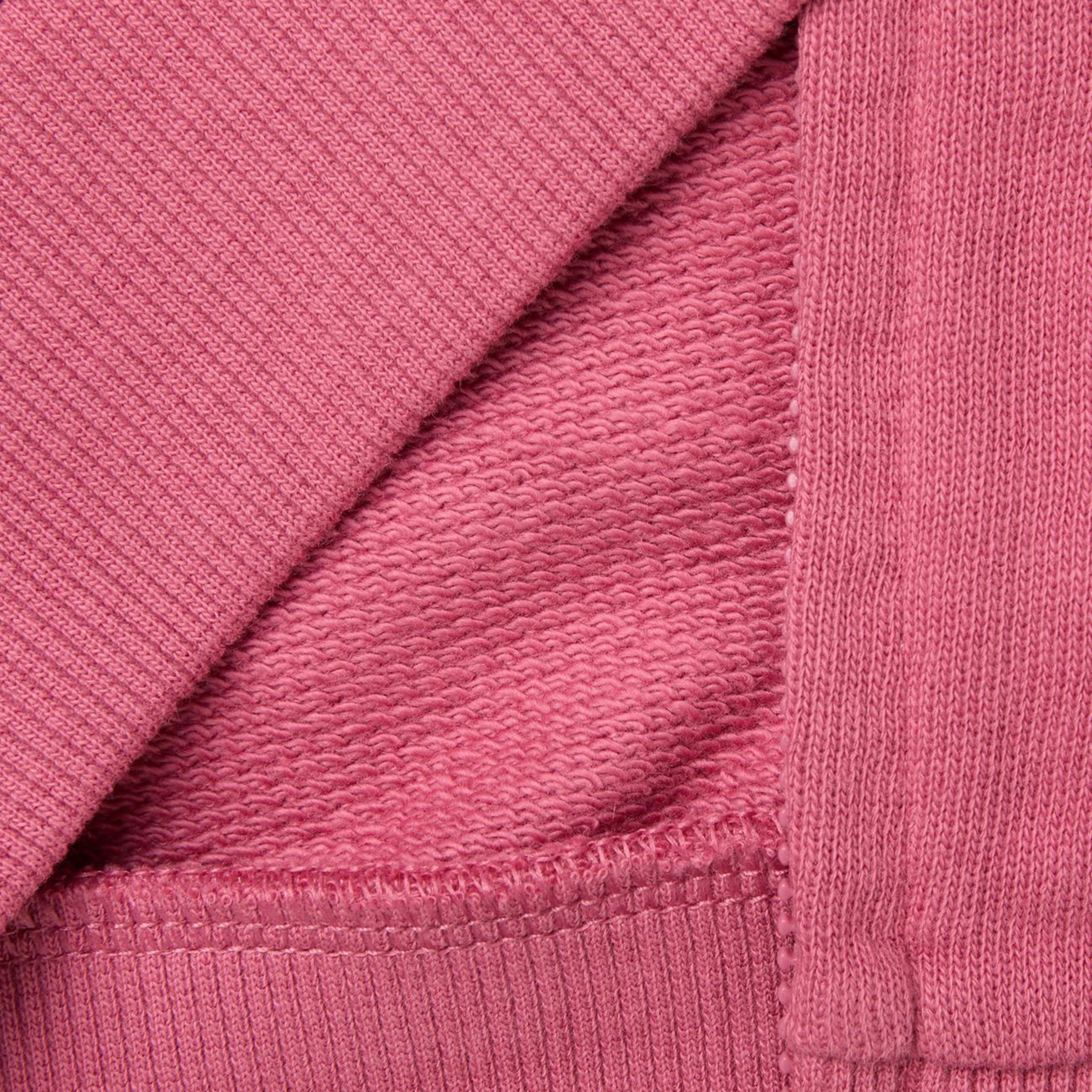 Kız Çocuk Fuşya Önü İşlemeli Ribanalı Boğazlı Fermuarlı Dik Yaka Sweatshirt
