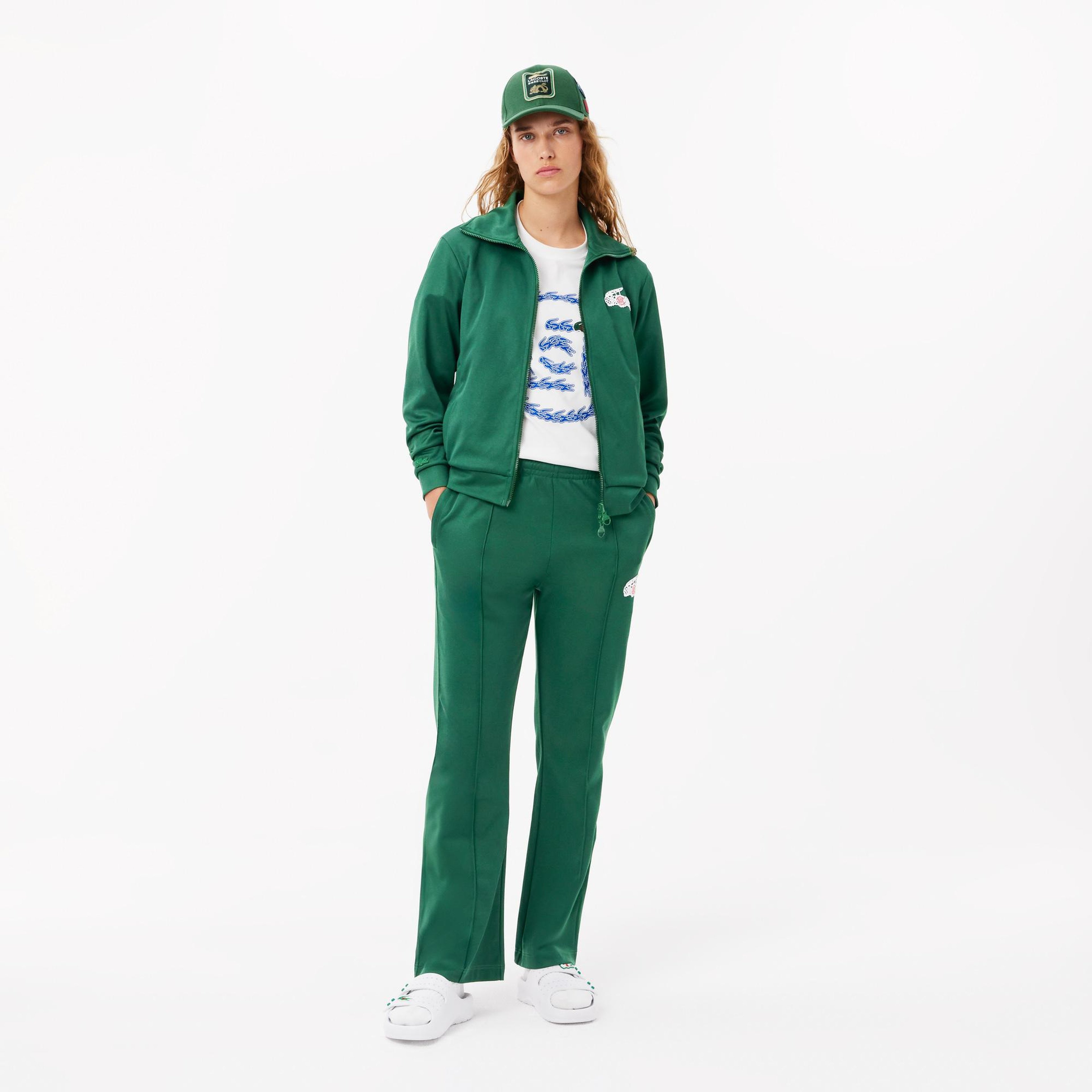 CLOT Unisex Regular Fit Fermuarlı Yeşil Sweatshirt