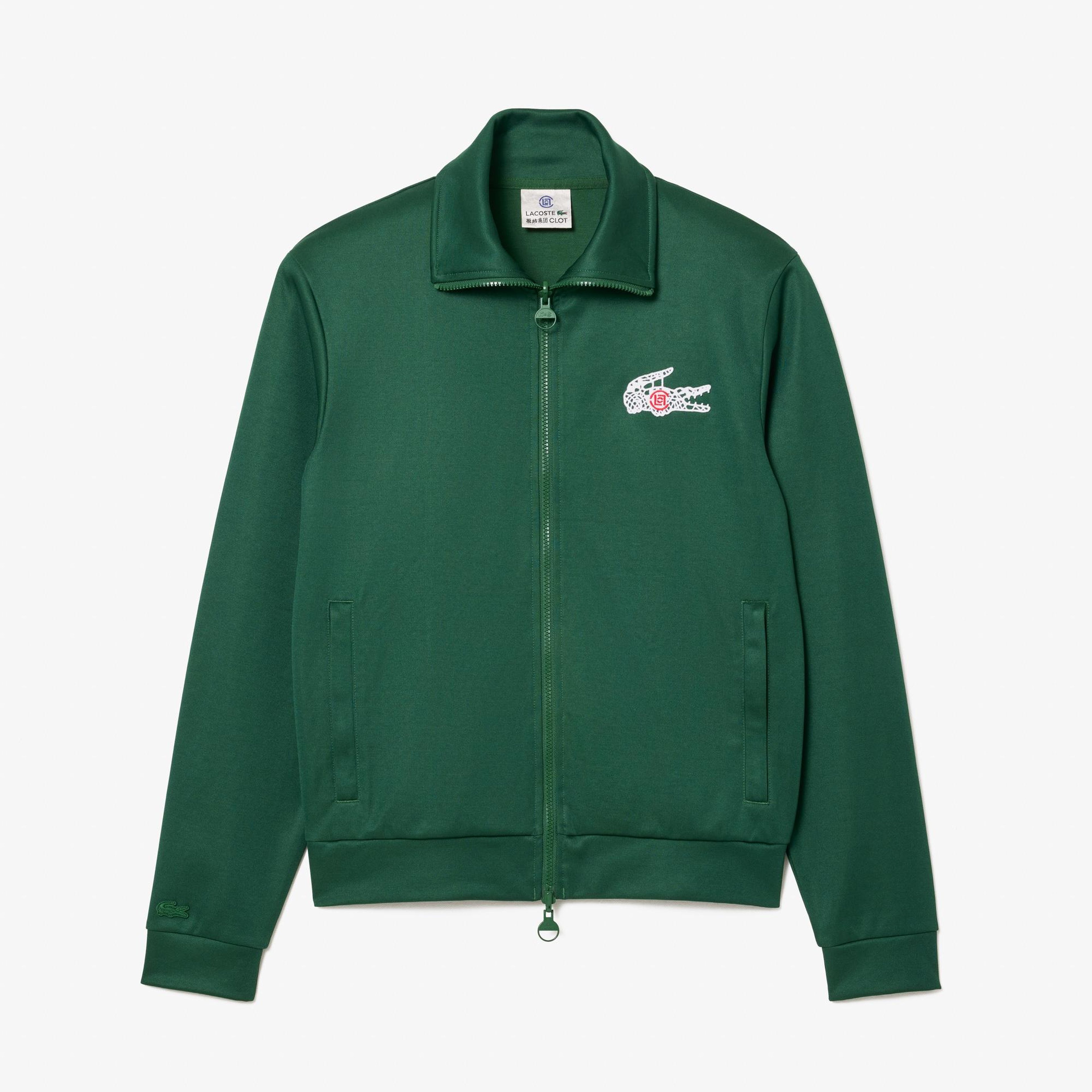 CLOT Unisex Regular Fit Fermuarlı Yeşil Sweatshirt