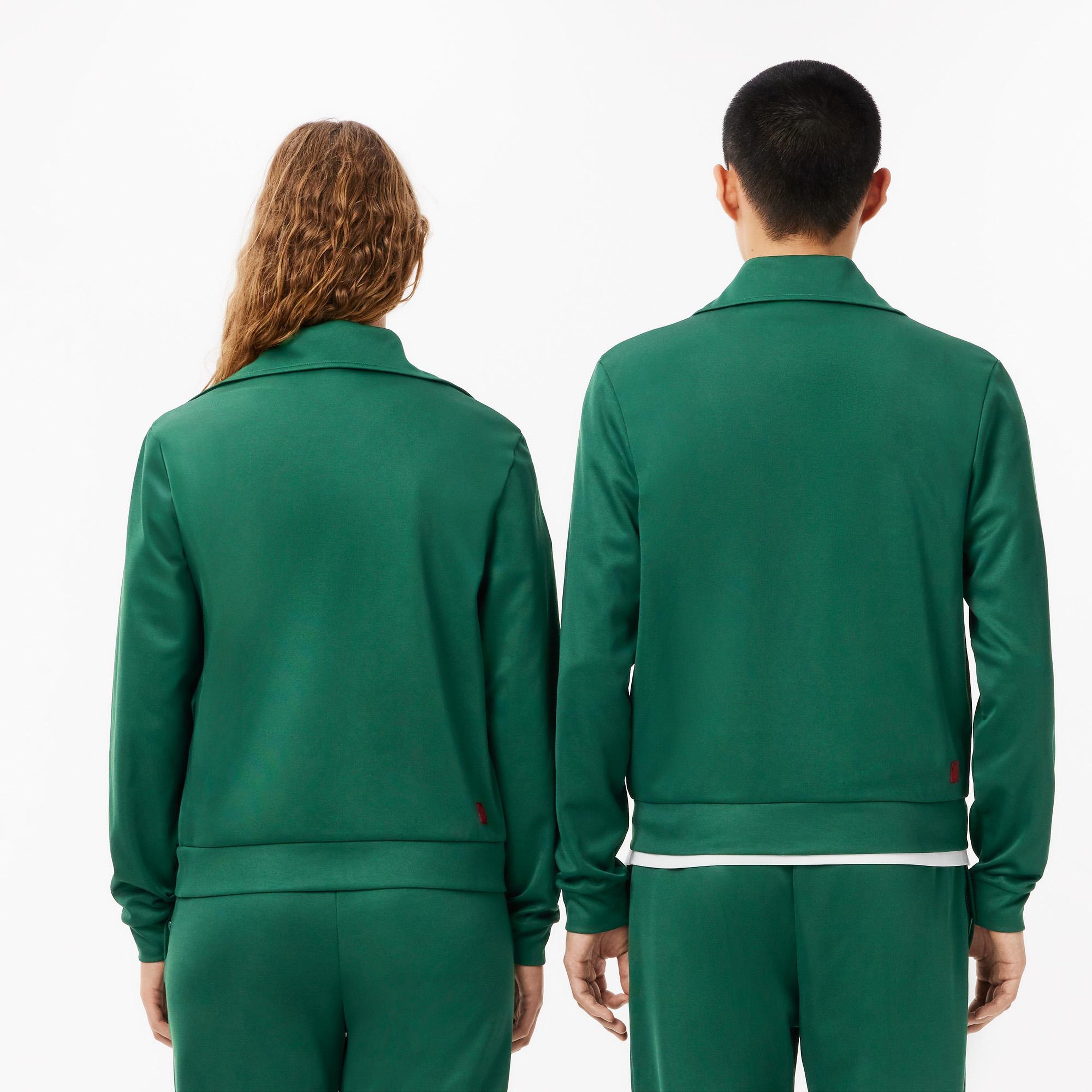 CLOT Unisex Regular Fit Fermuarlı Yeşil Sweatshirt
