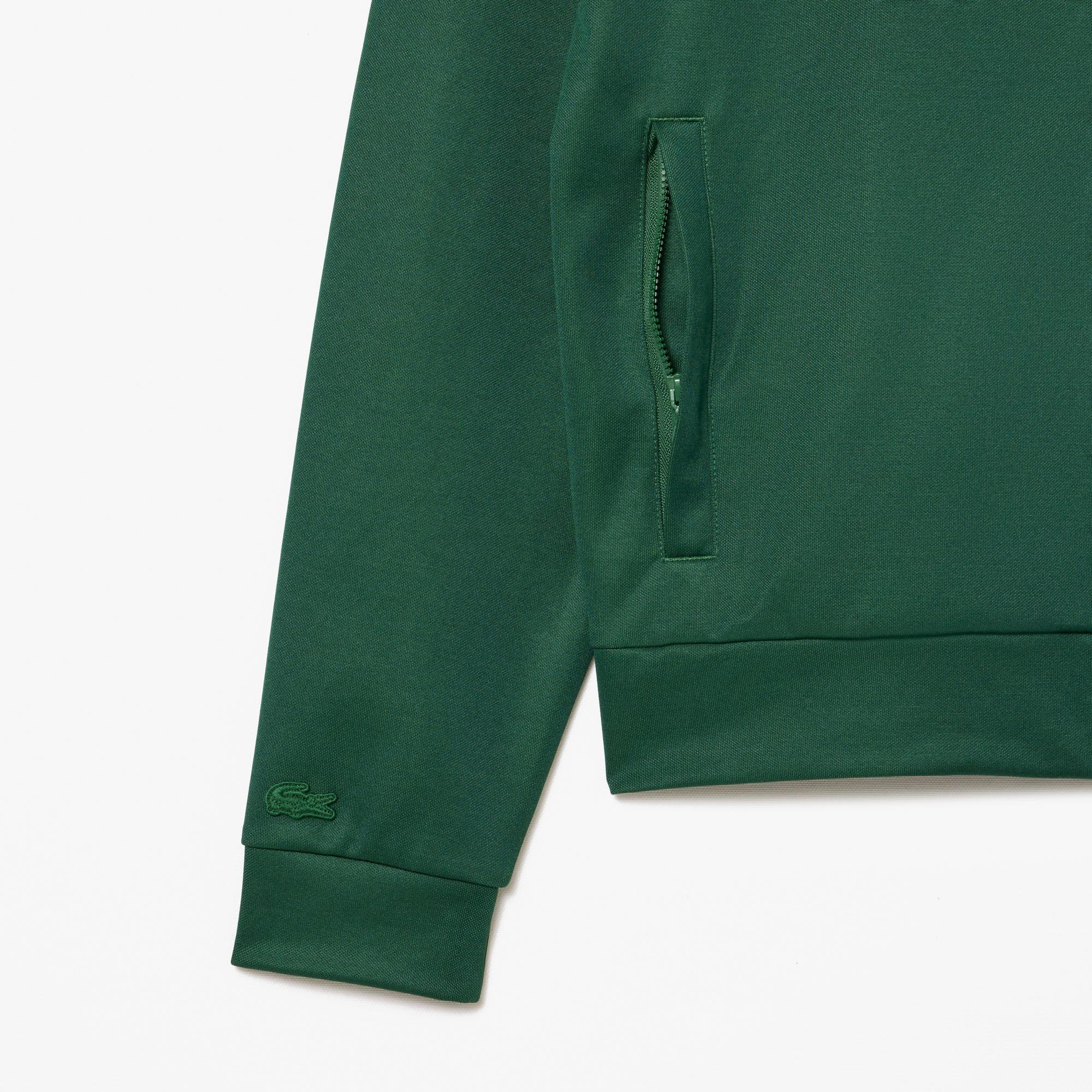 CLOT Unisex Regular Fit Fermuarlı Yeşil Sweatshirt