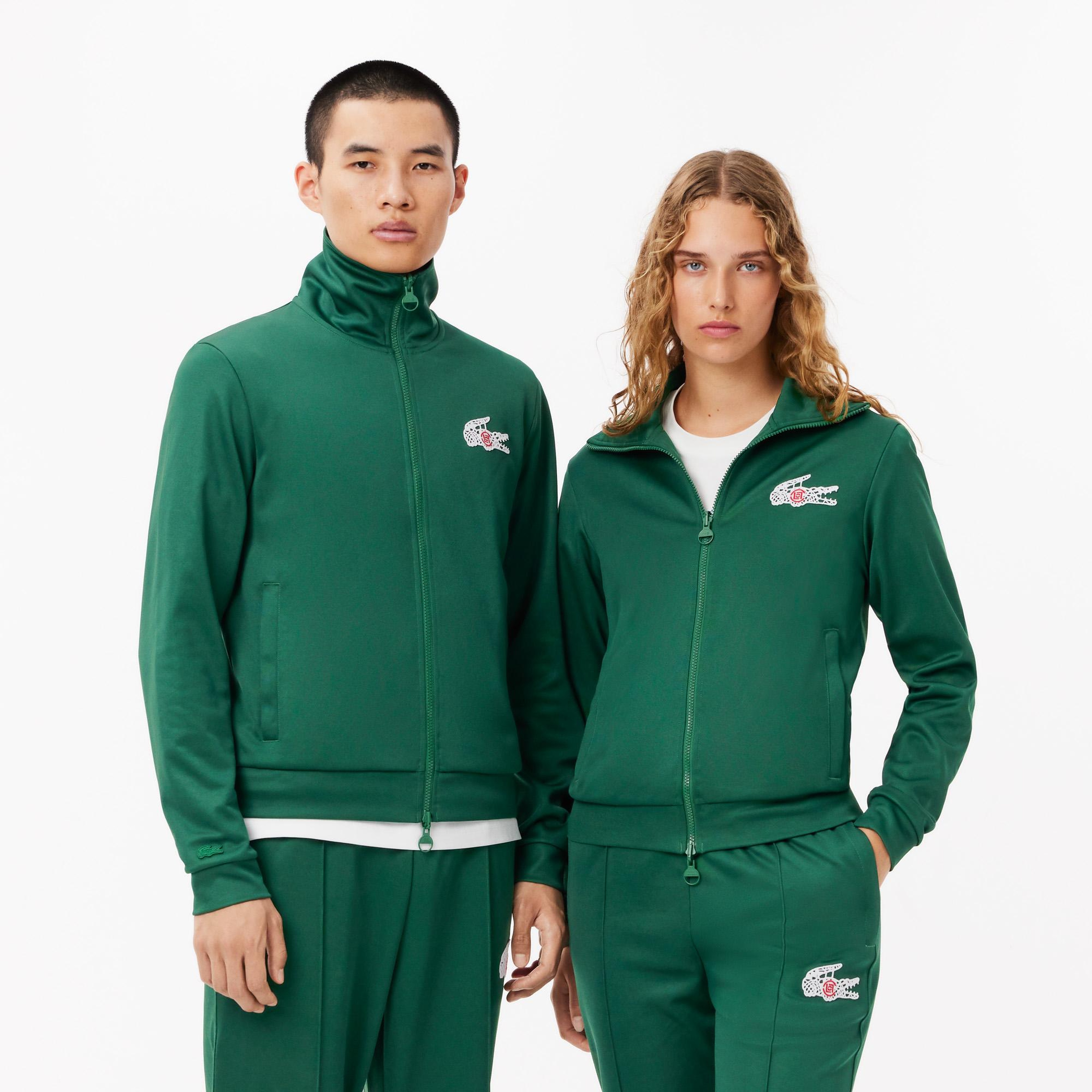 CLOT Unisex Regular Fit Fermuarlı Yeşil Sweatshirt