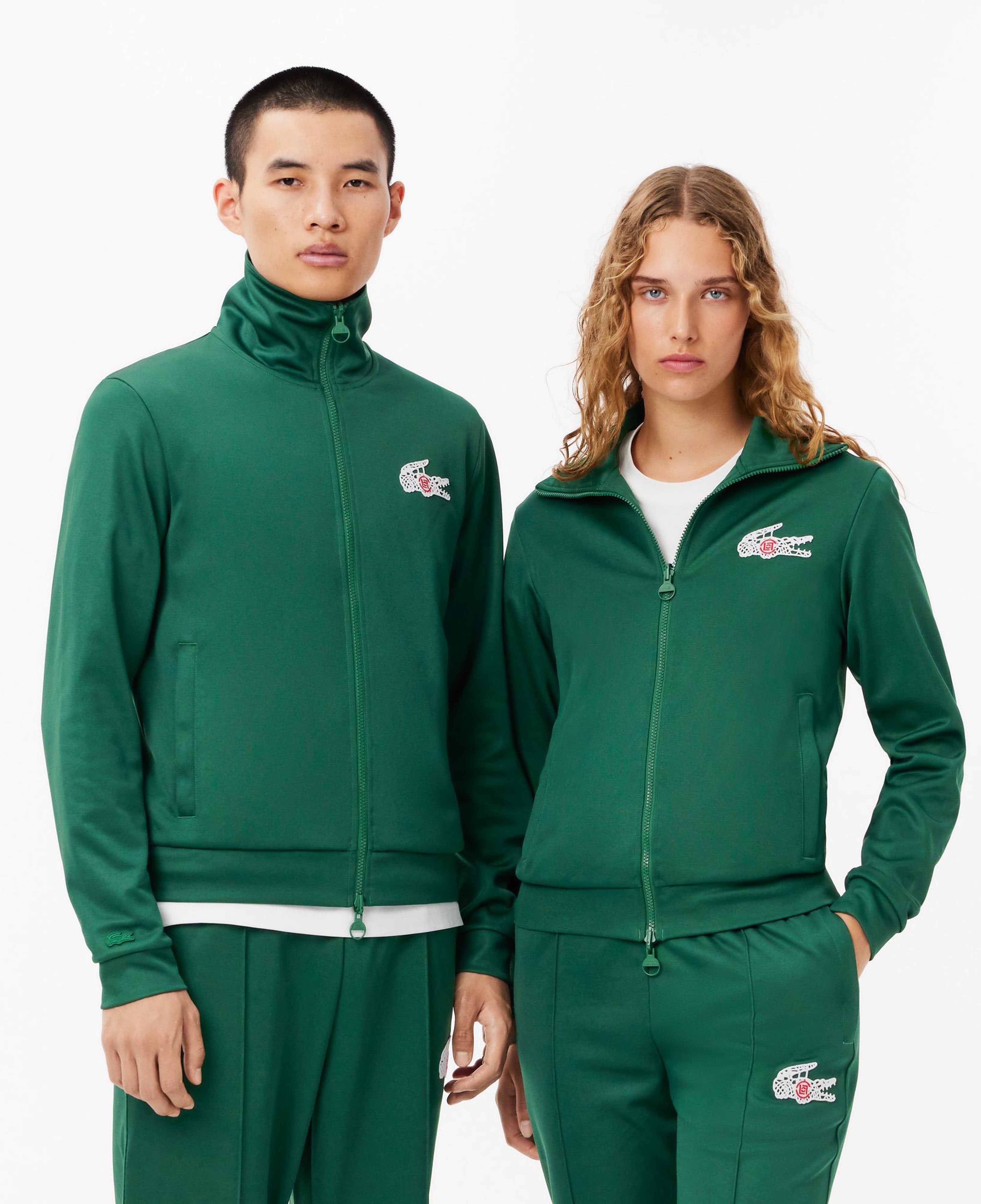 CLOT Unisex Regular Fit Fermuarlı Yeşil Sweatshirt
