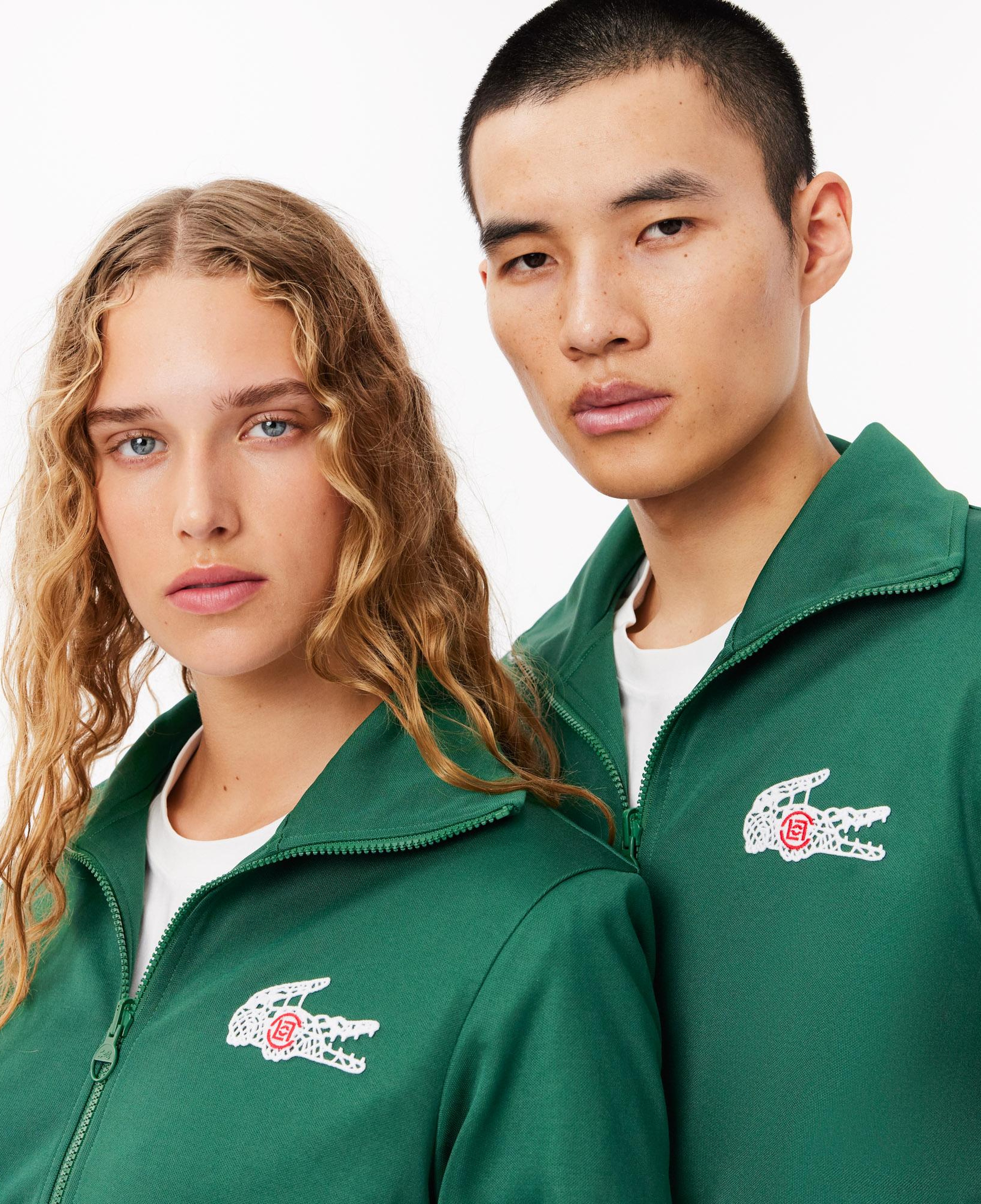 CLOT Unisex Regular Fit Fermuarlı Yeşil Sweatshirt