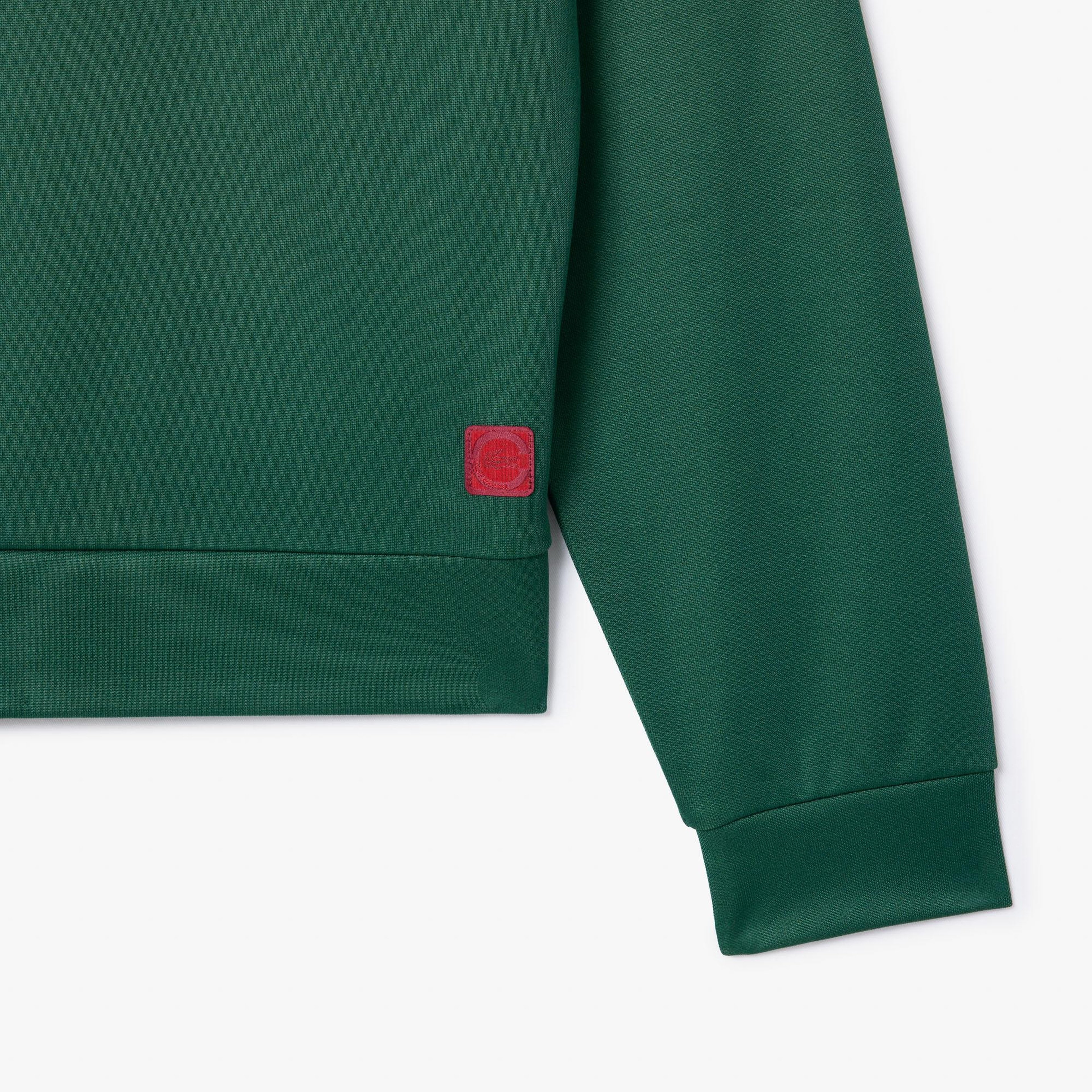CLOT Unisex Regular Fit Fermuarlı Yeşil Sweatshirt