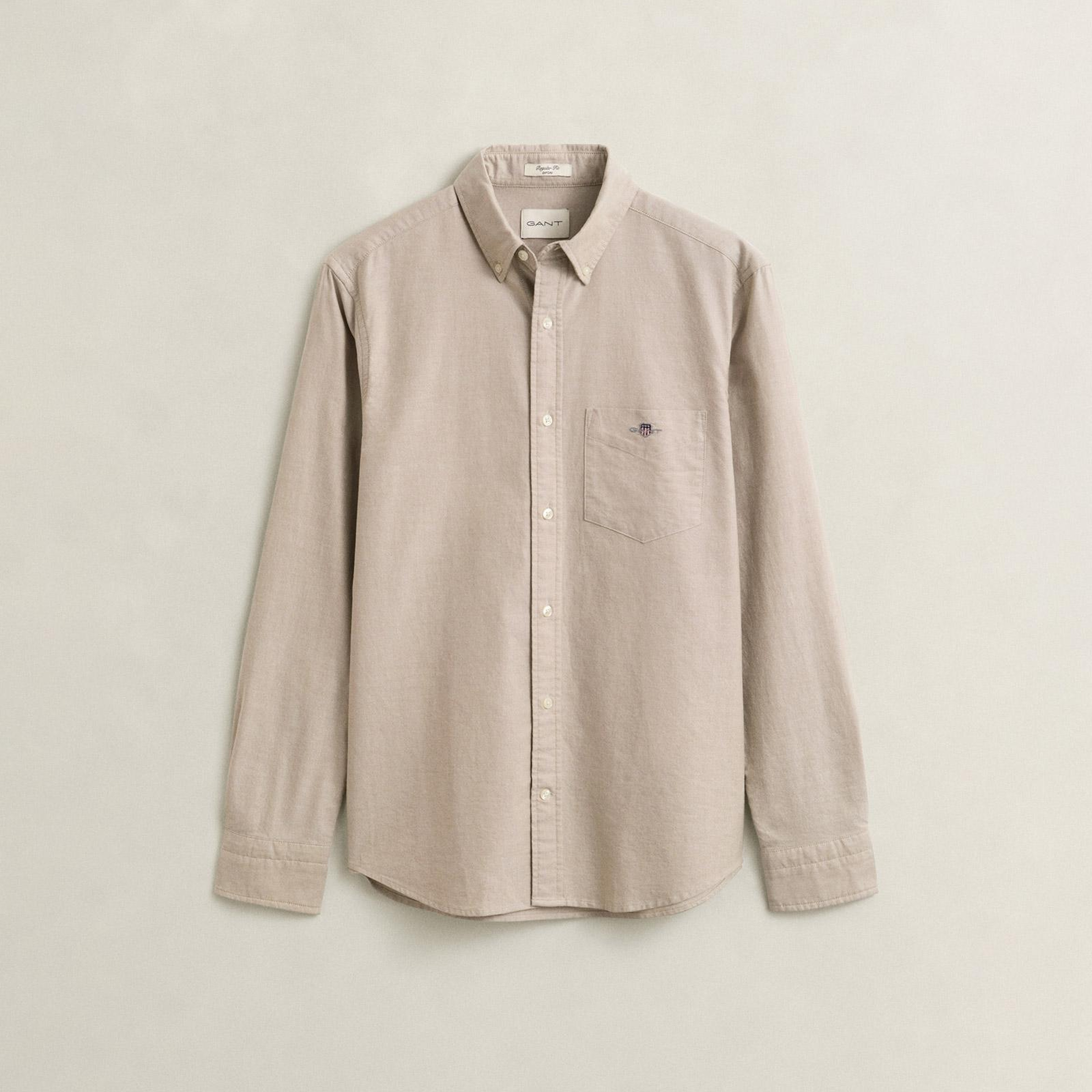 GANT Erkek Kahverengi Regular Fit Oxford Gömlek
