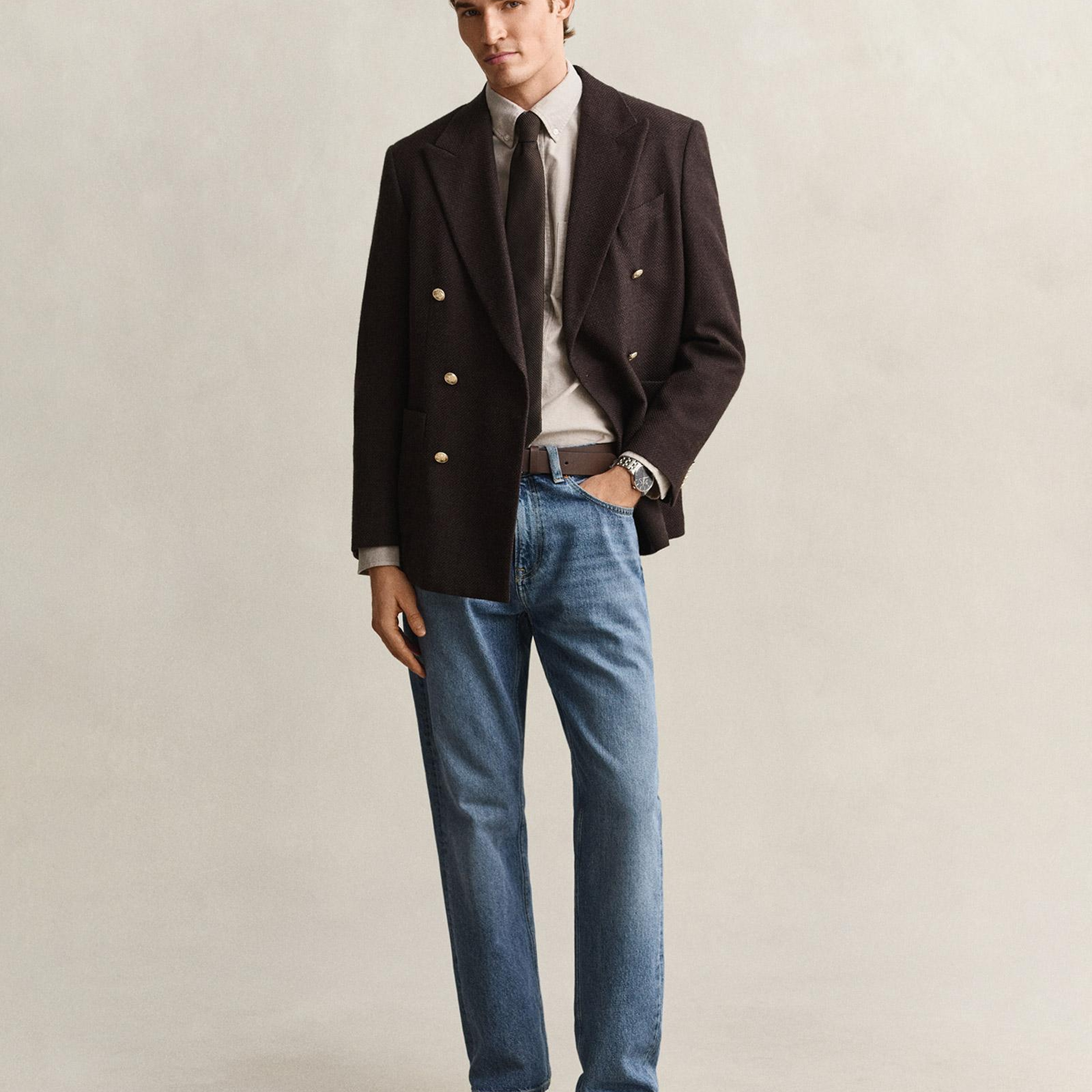 GANT Erkek Kahverengi Regular Fit Oxford Gömlek