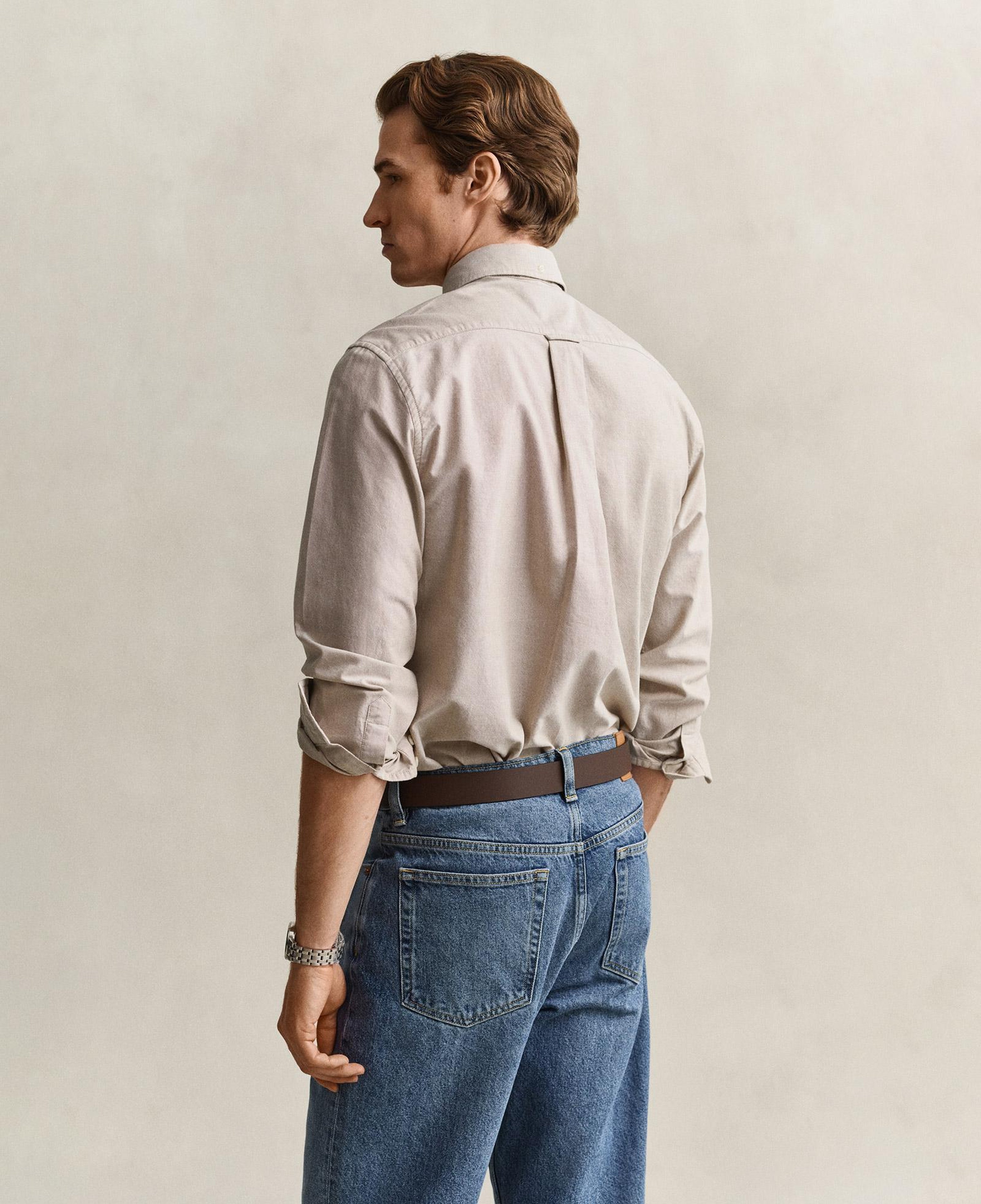 GANT Erkek Kahverengi Regular Fit Oxford Gömlek