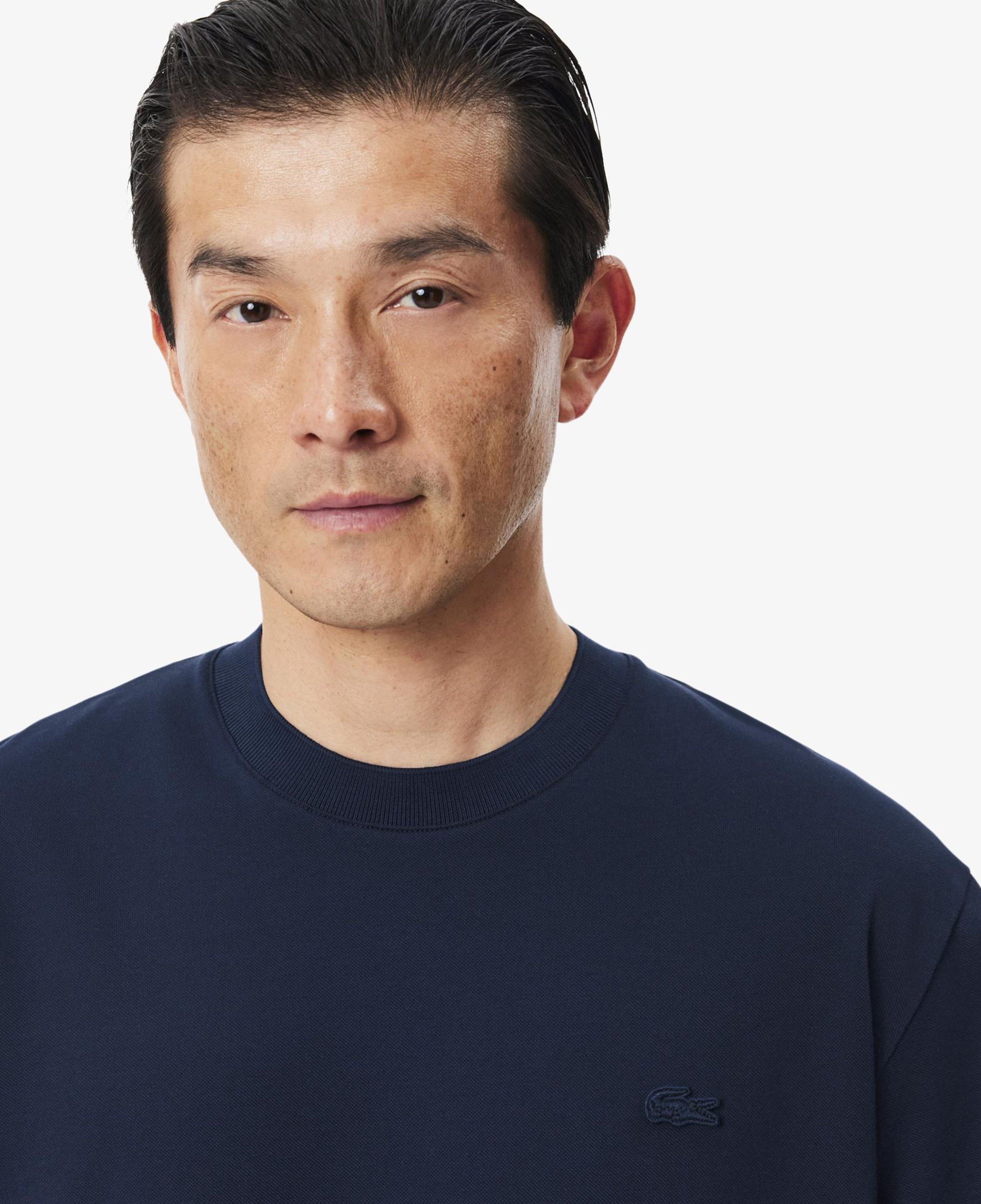 Erkek Classic Fit Bisiklet Yaka Lacivert T-Shirt