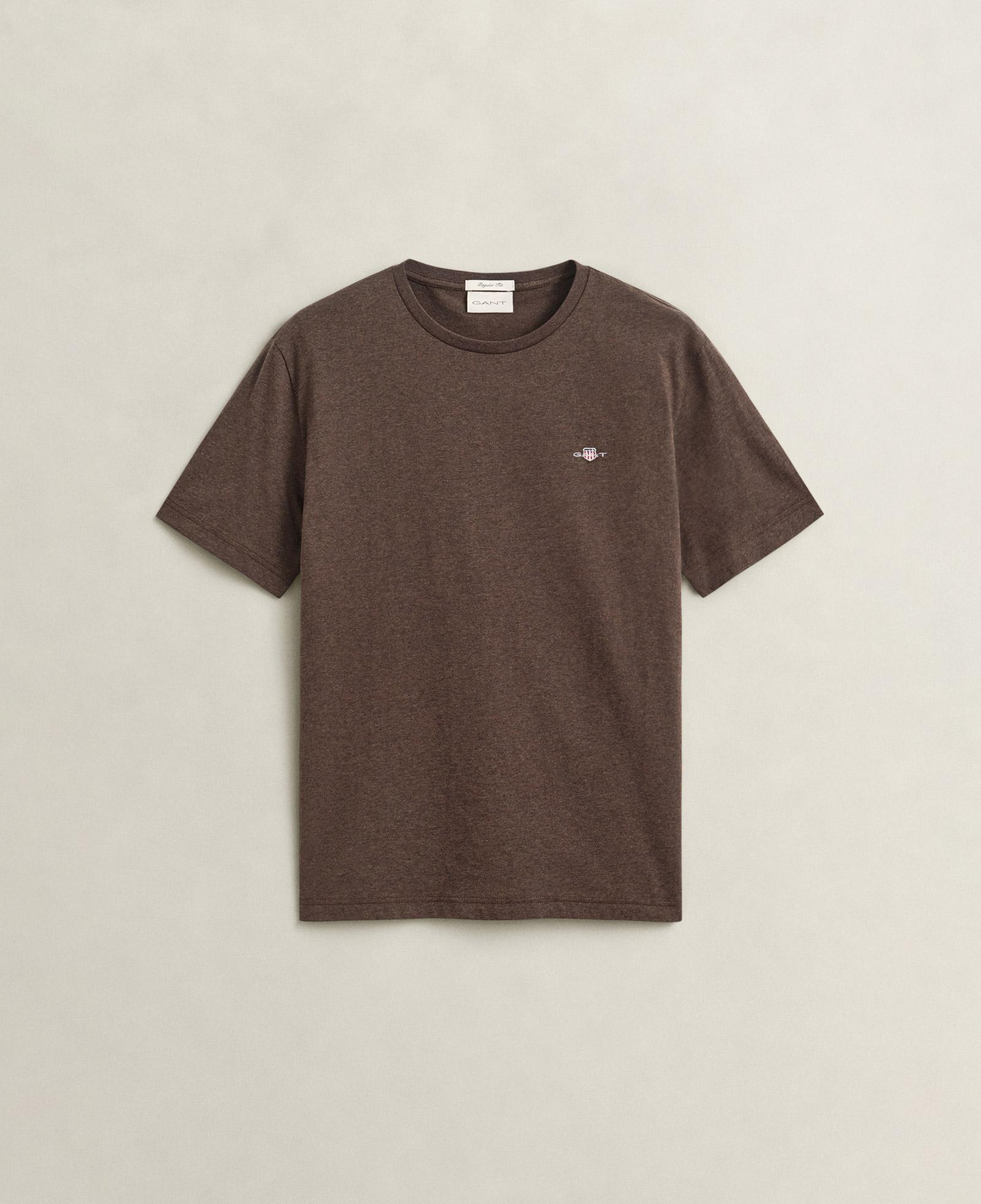 GANT Erkek Kahverengi Regular Fit T-Shirt