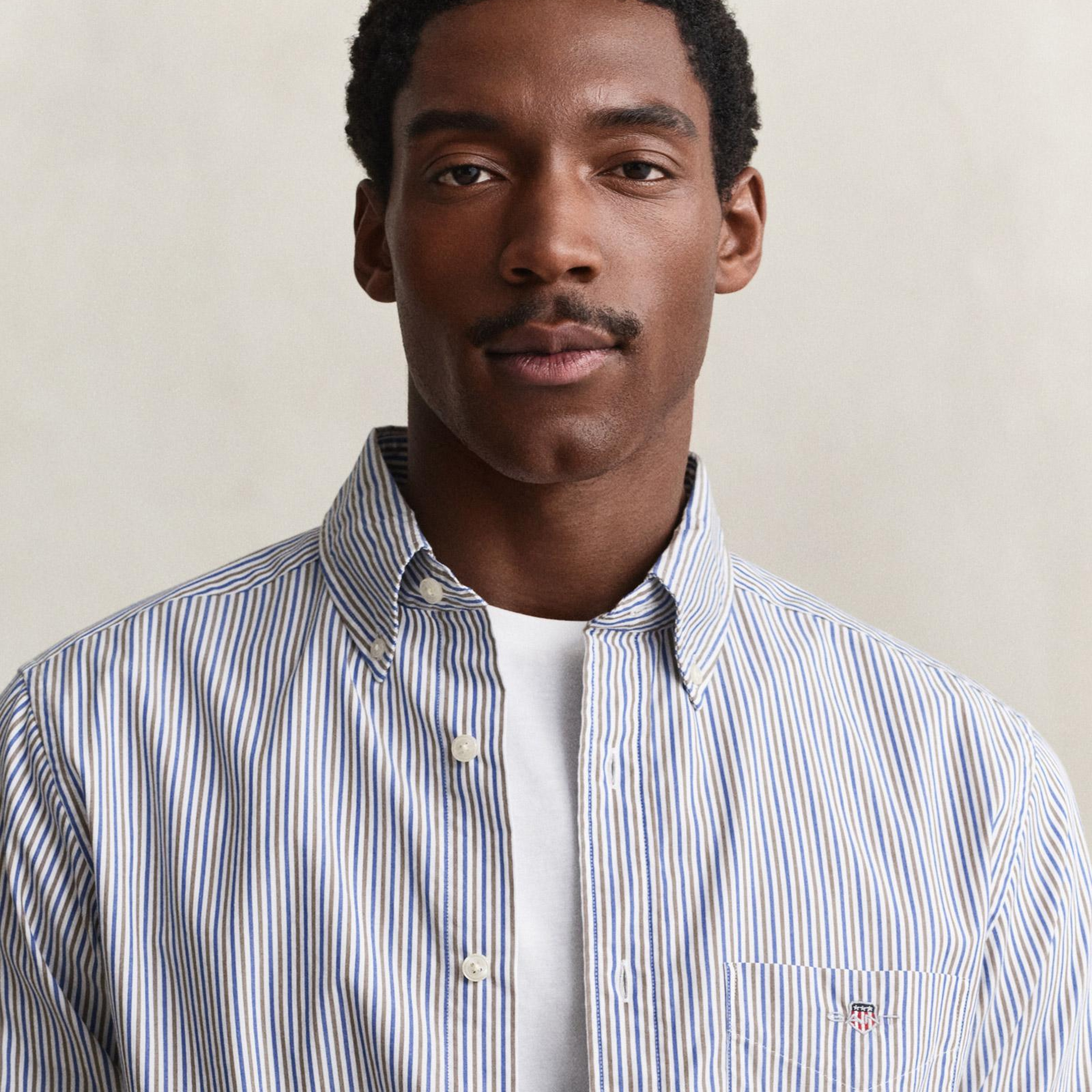 GANT Erkek Kahverengi Regular Fit Poplin Gömlek