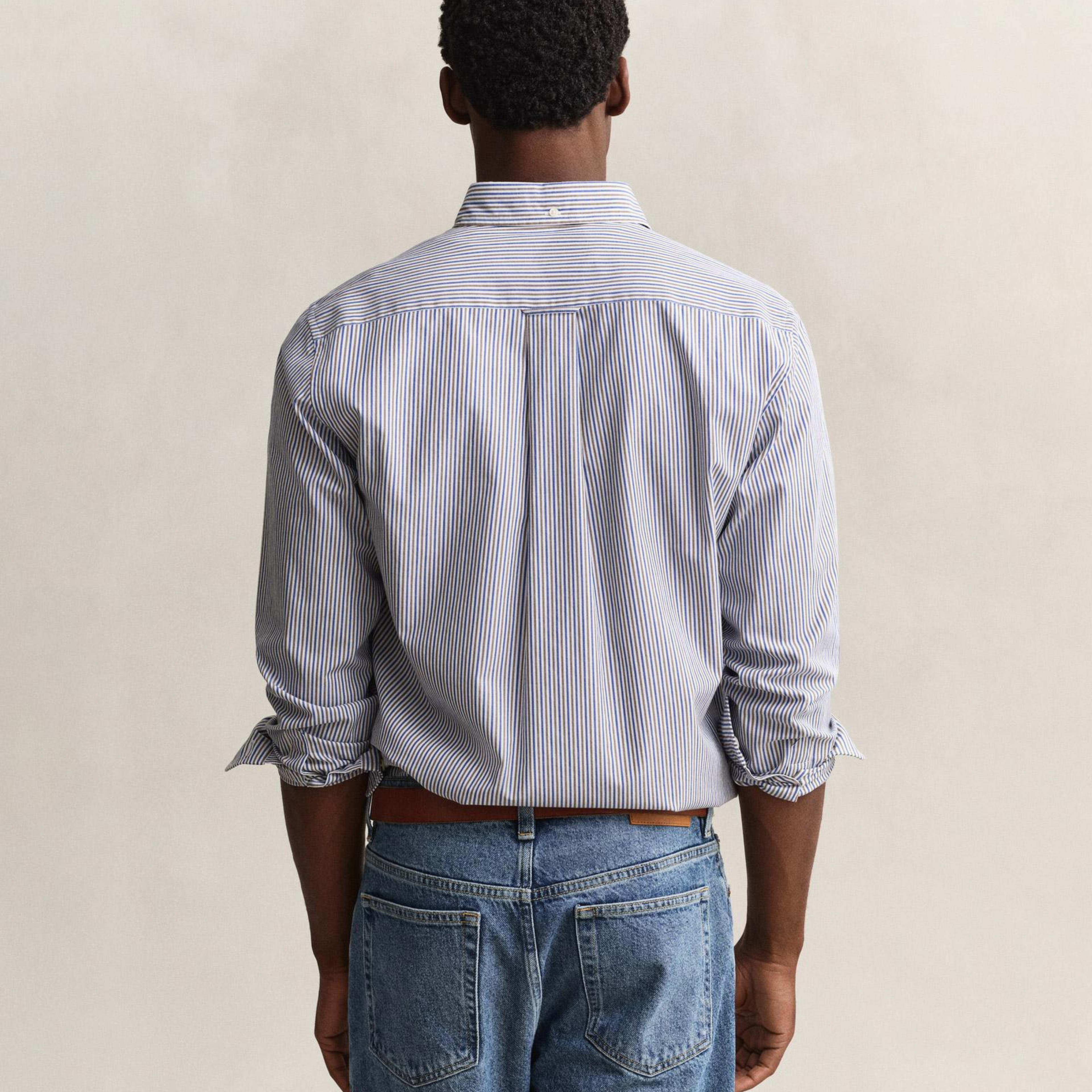 GANT Erkek Kahverengi Regular Fit Poplin Gömlek