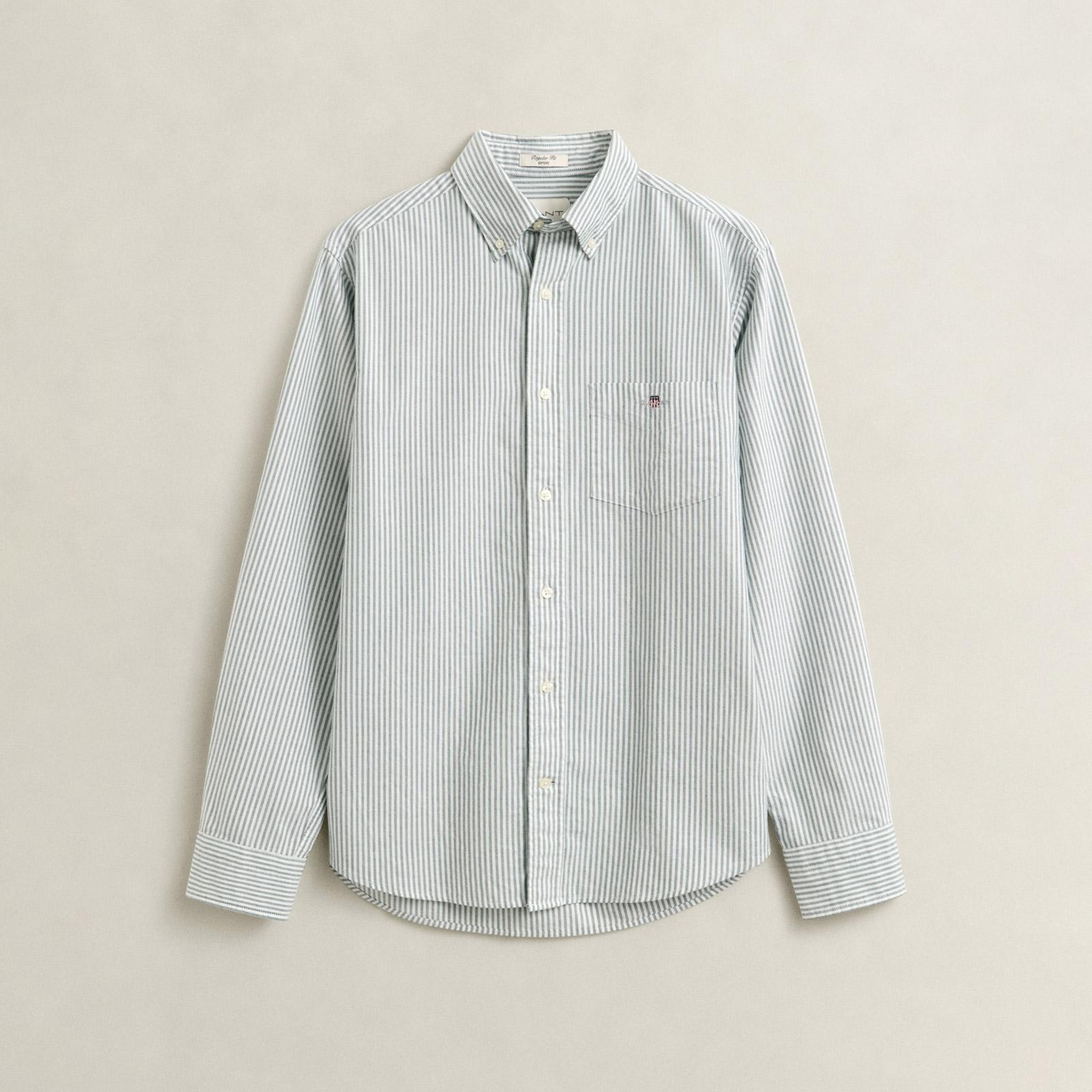 GANT Erkek Yeşil Regular Fit Oxford Gömlek