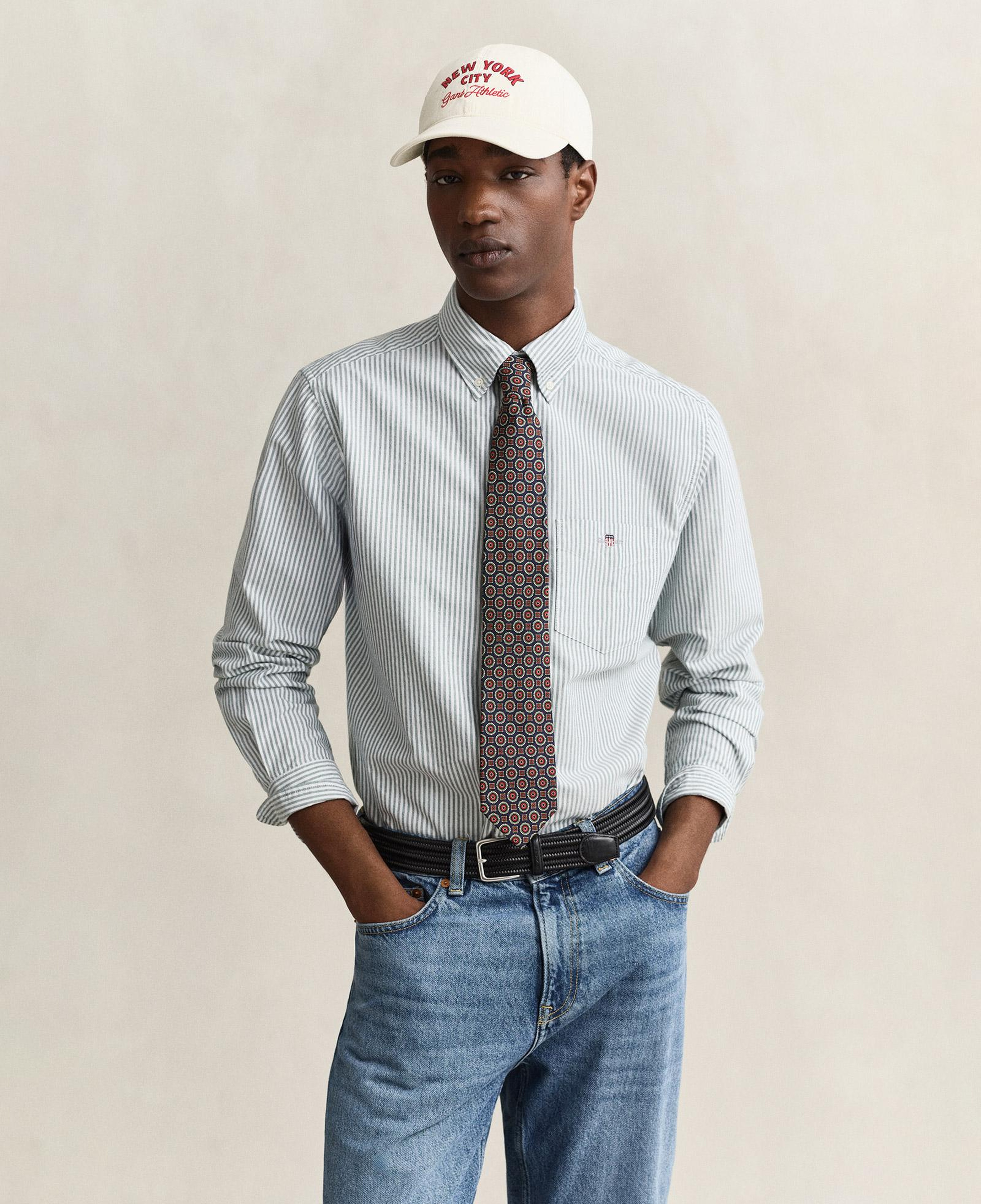 GANT Erkek Yeşil Regular Fit Oxford Gömlek