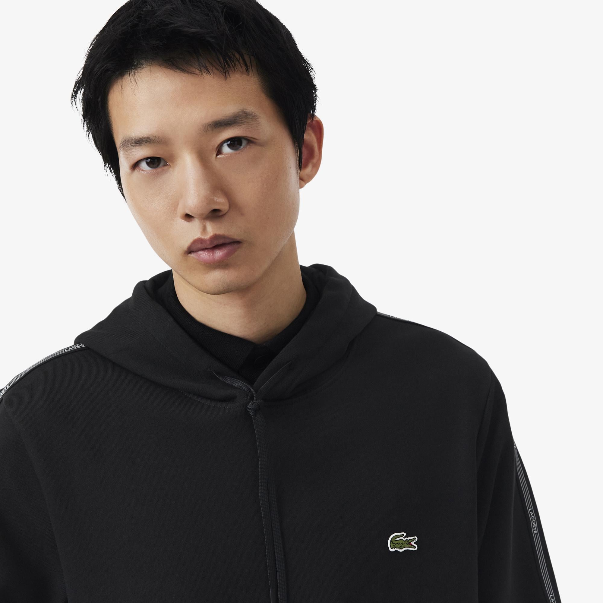 Erkek Classic Fit Kapüşonlu Siyah Sweatshirt