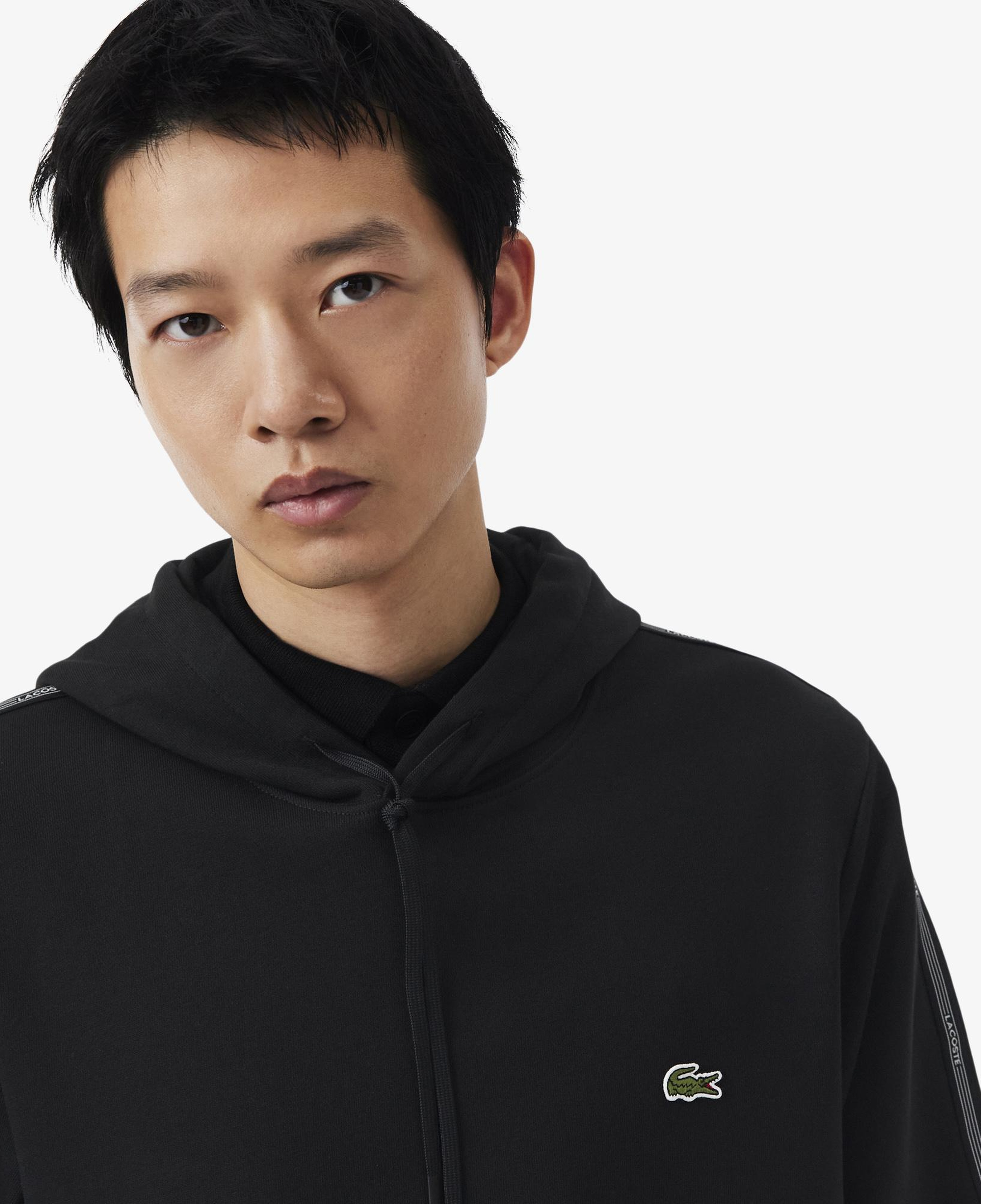 Erkek Classic Fit Kapüşonlu Siyah Sweatshirt