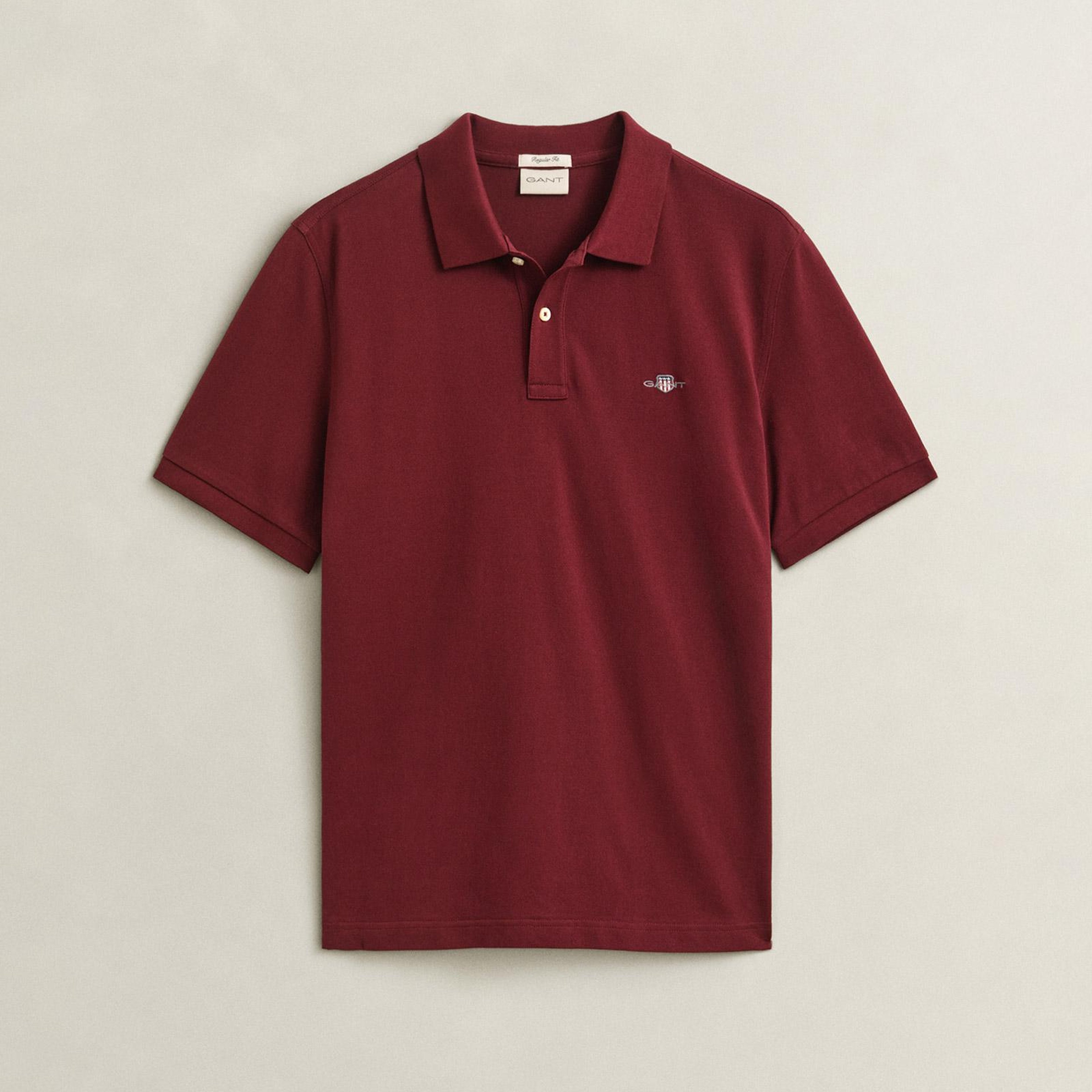 GANT Erkek Kırmızı Regular Fit Polo
