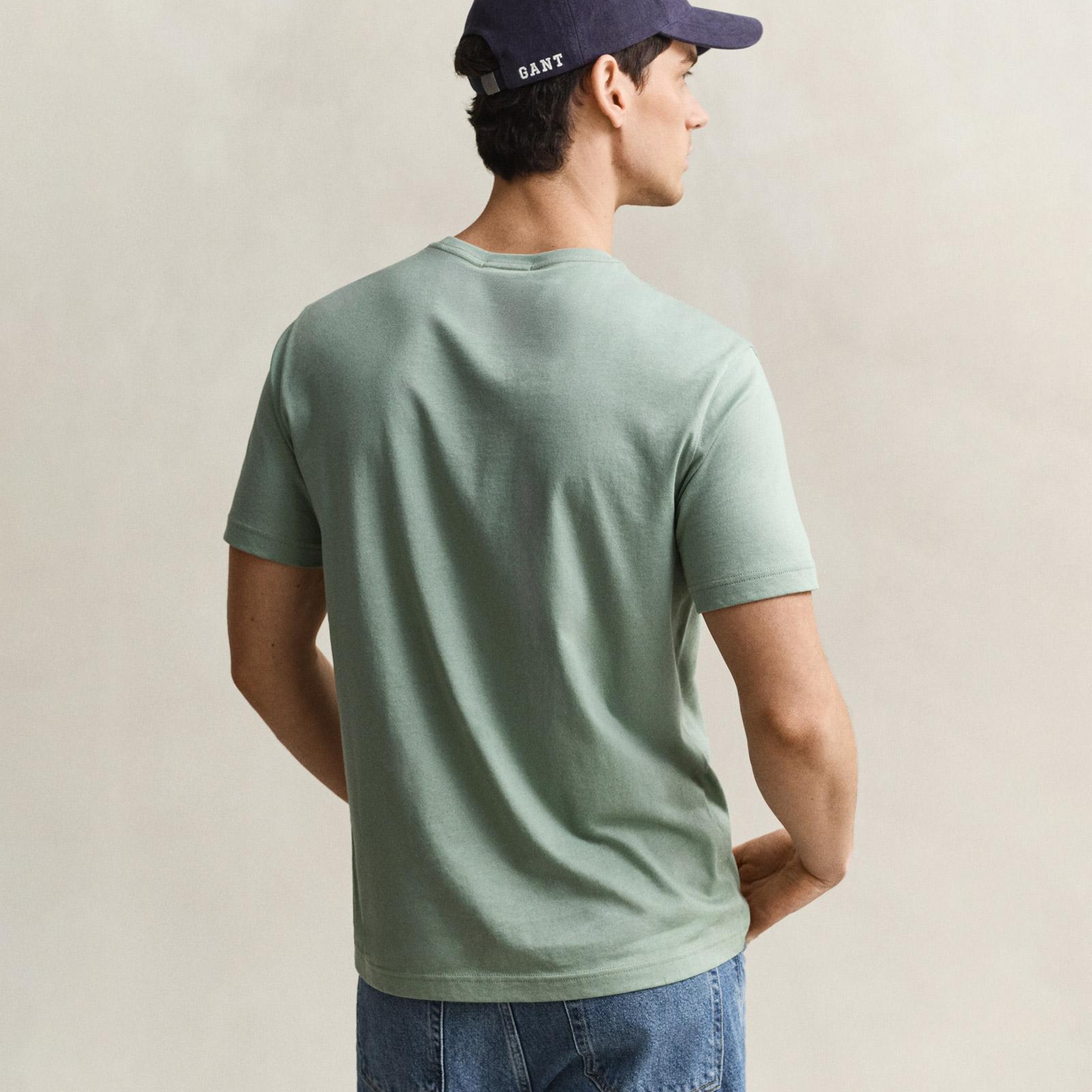GANT Erkek Yeşil Regular Fit T-Shirt