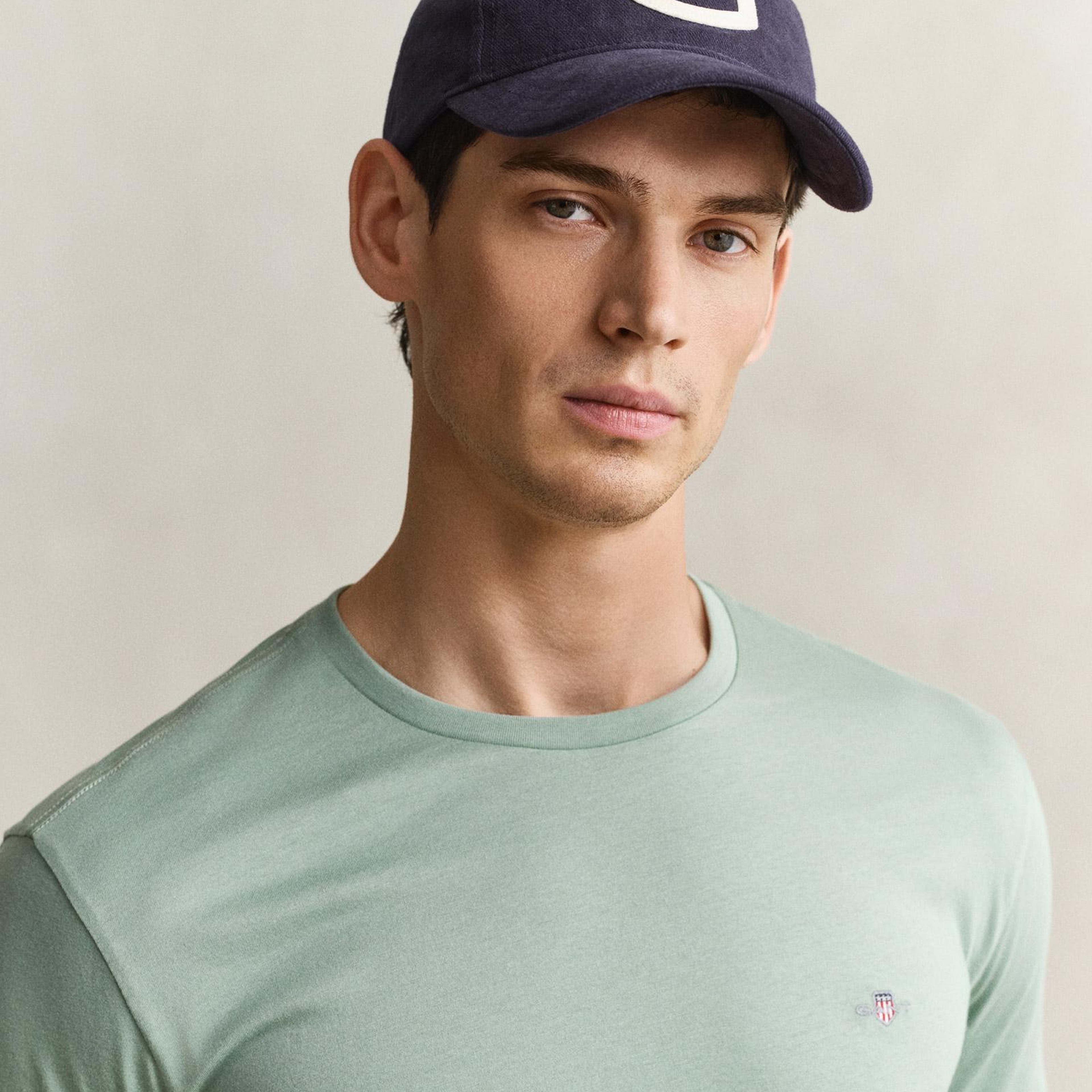 GANT Erkek Yeşil Regular Fit T-Shirt