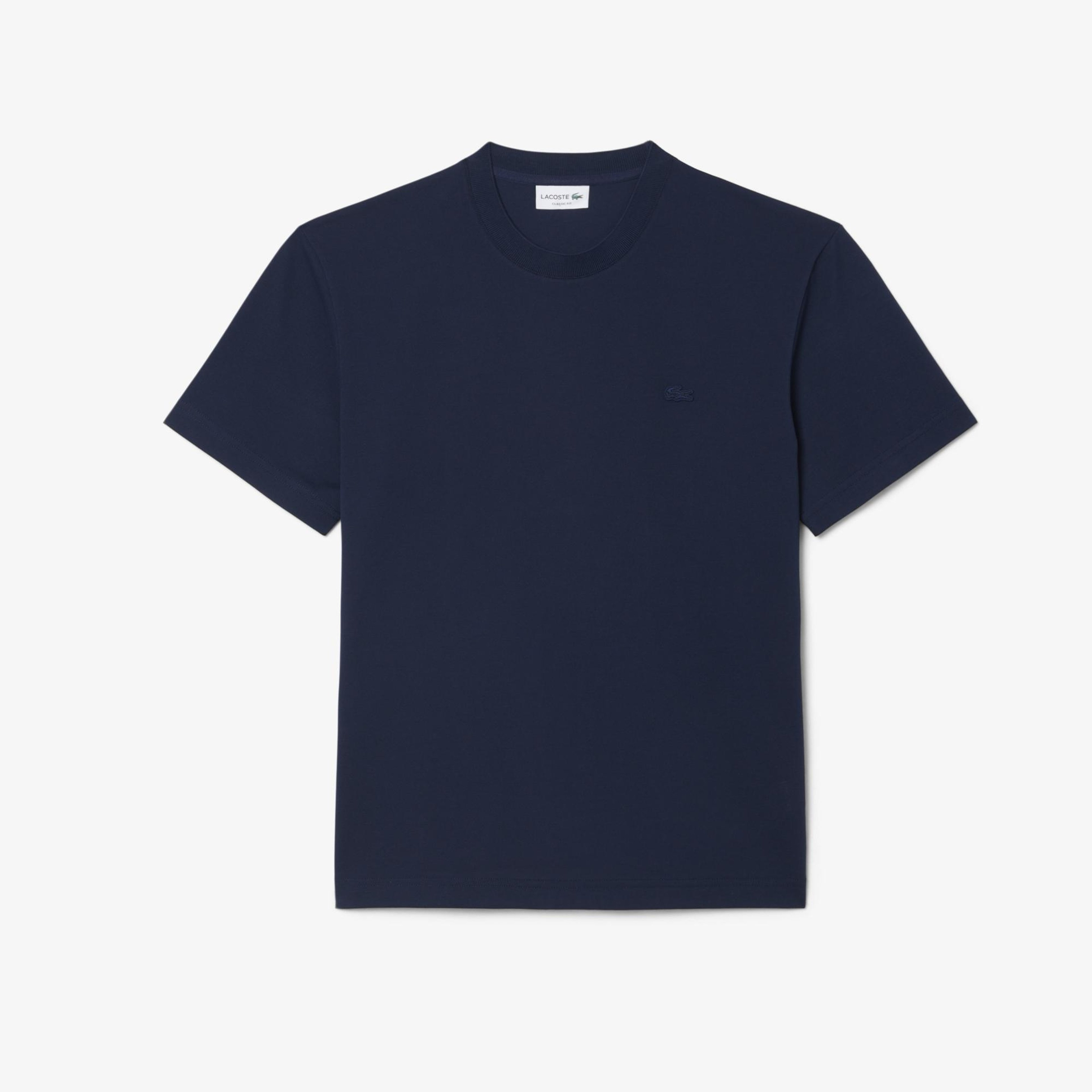 Erkek Classic Fit Bisiklet Yaka Lacivert T-Shirt