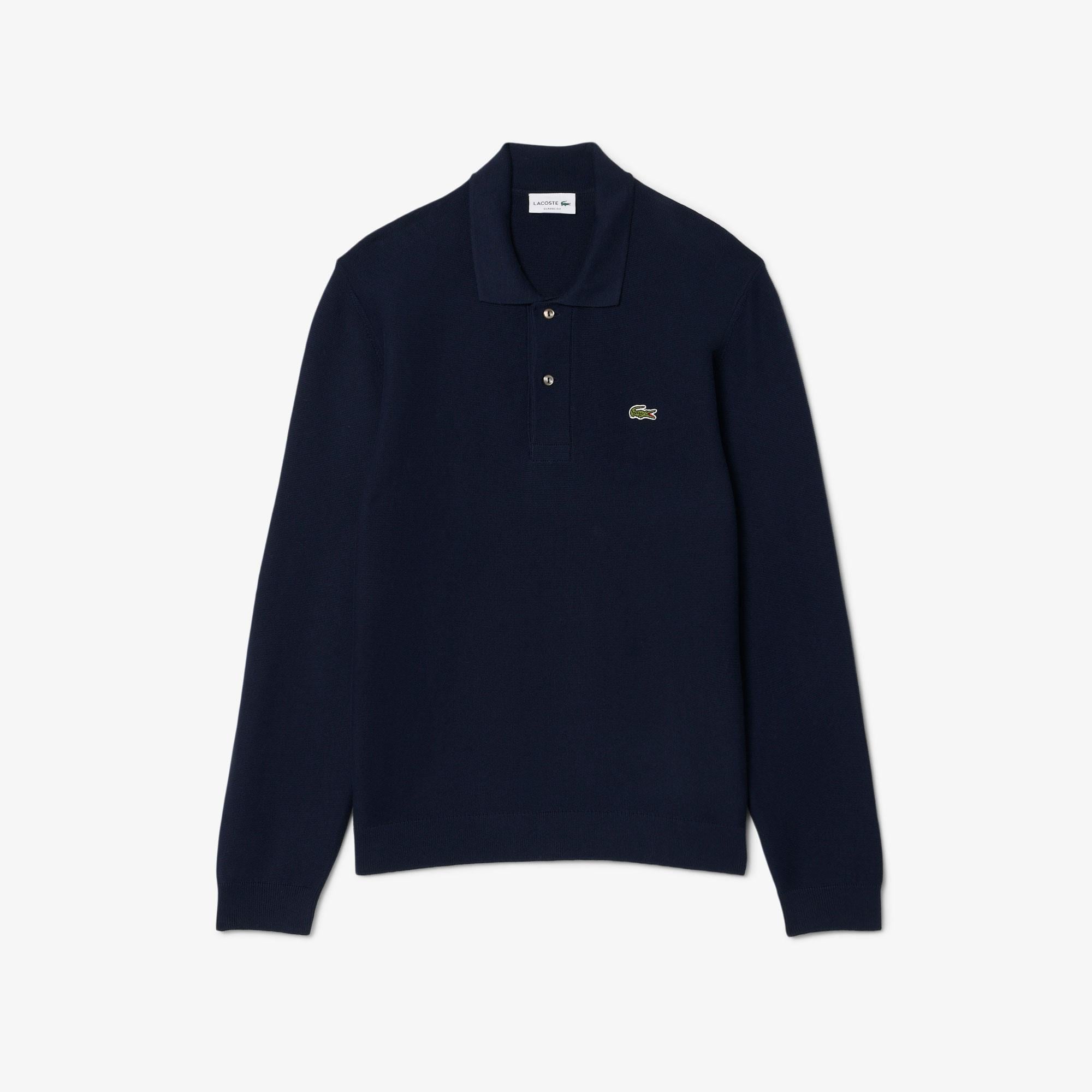 Erkek Classic Fit Polo Yaka Lacivert Kazak