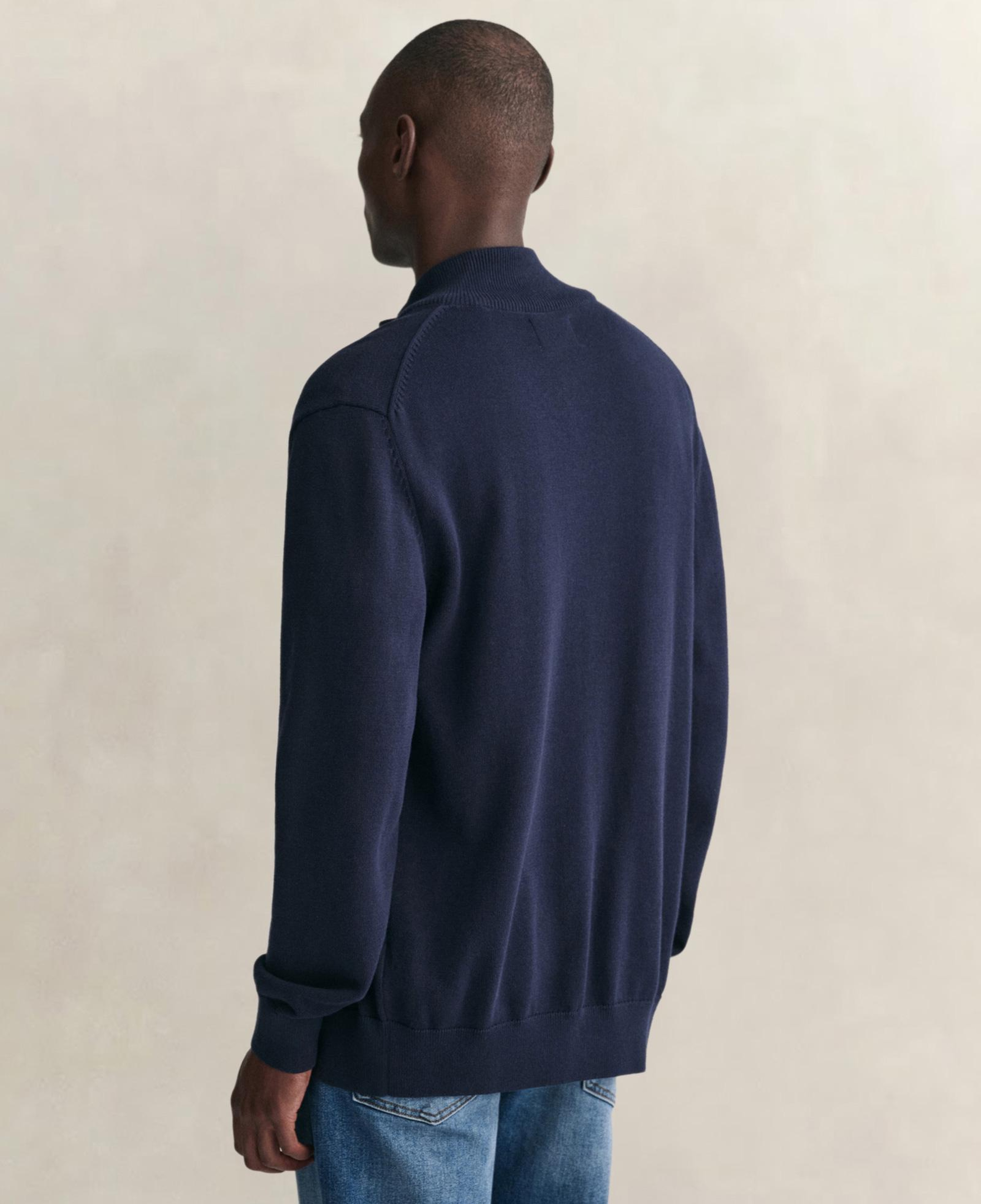 GANT Erkek Lacivert Regular Fit Fermuarlı Hırka